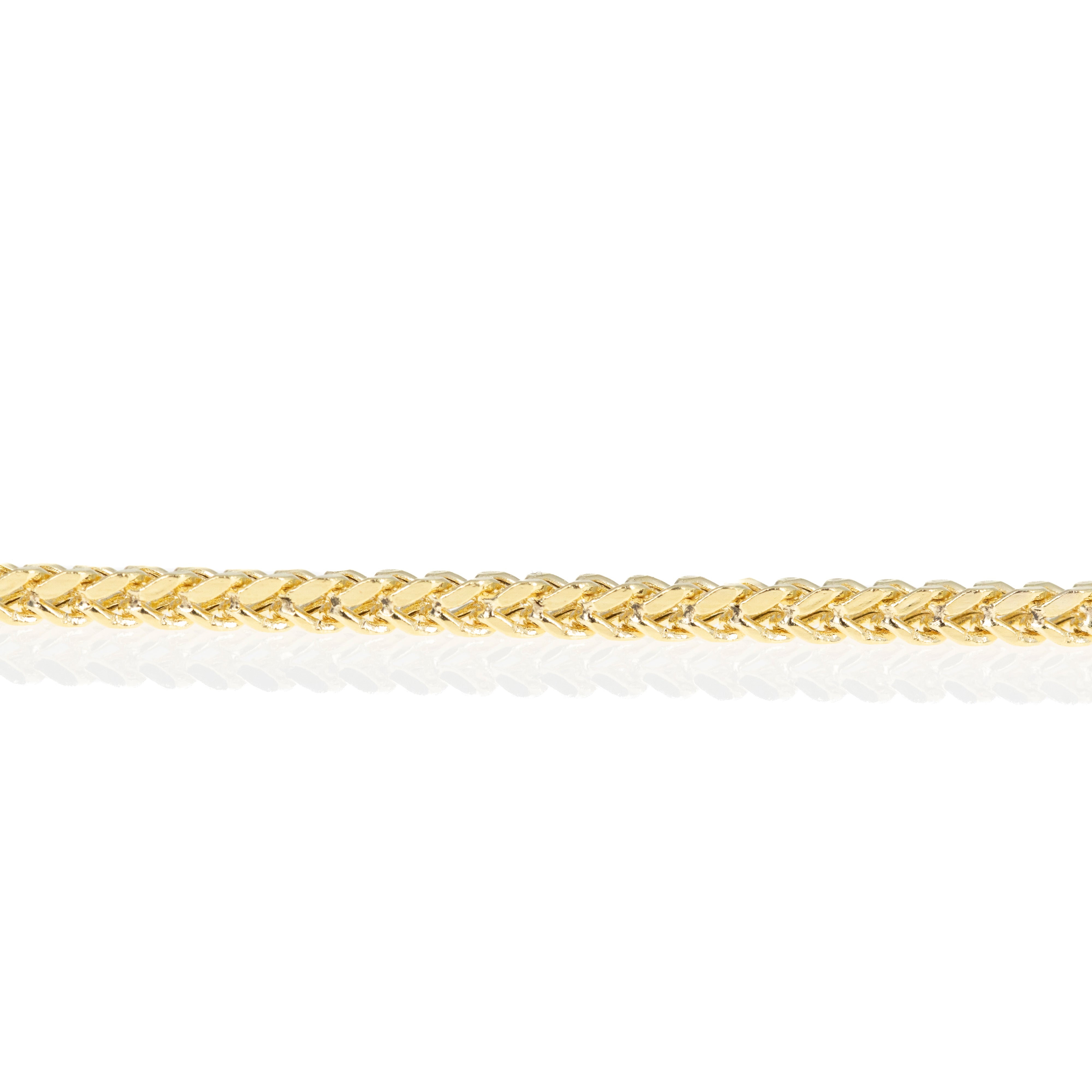 14K Yellow Gold Men's Large Twisted Cross Pendant Necklace - Queen May