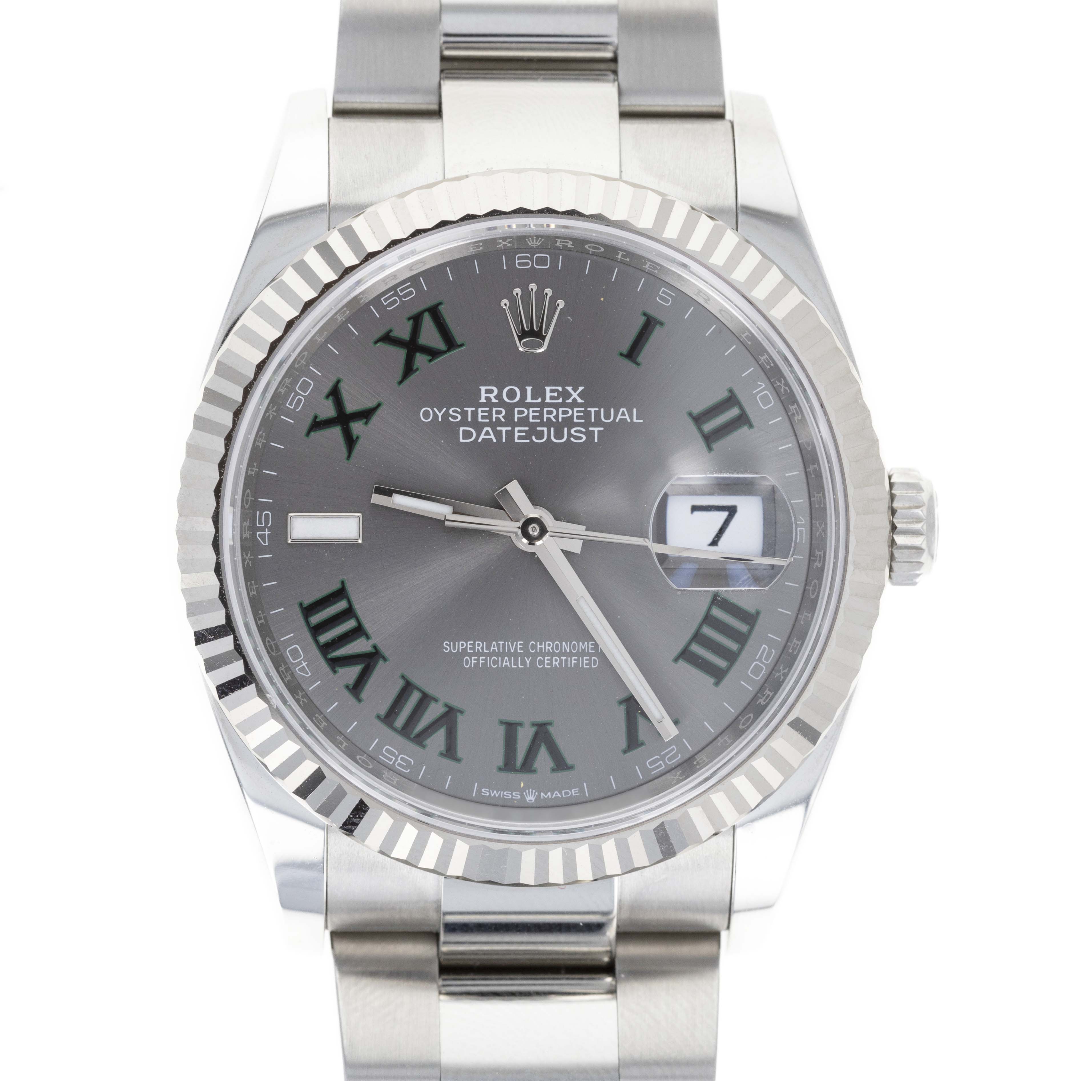 New Rolex Datejust 36MM Model 126234 Wimbledon - Queen May