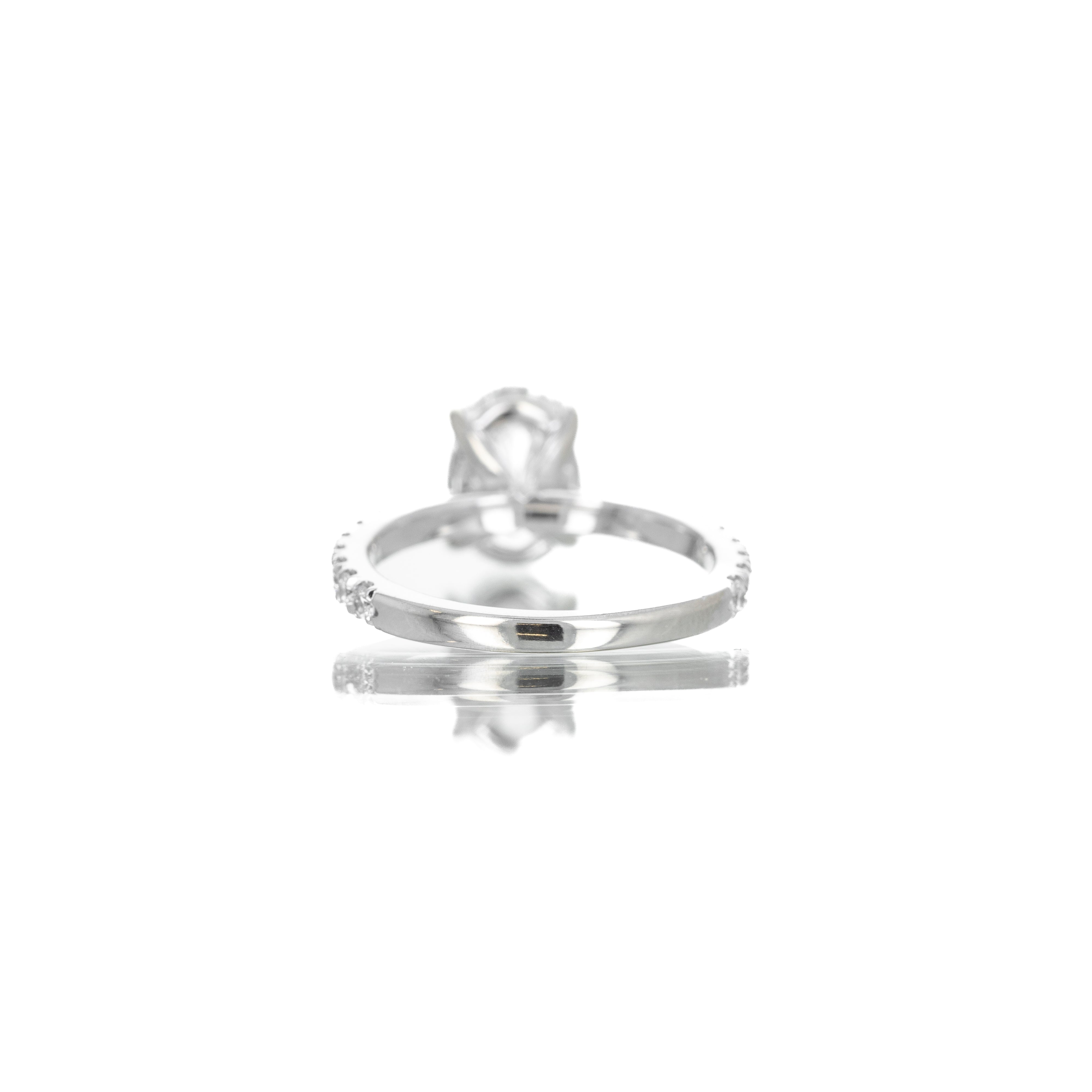 Lab Grown 2.07 Carat Lab Grown Oval Diamond Engagement Ring - Queen May