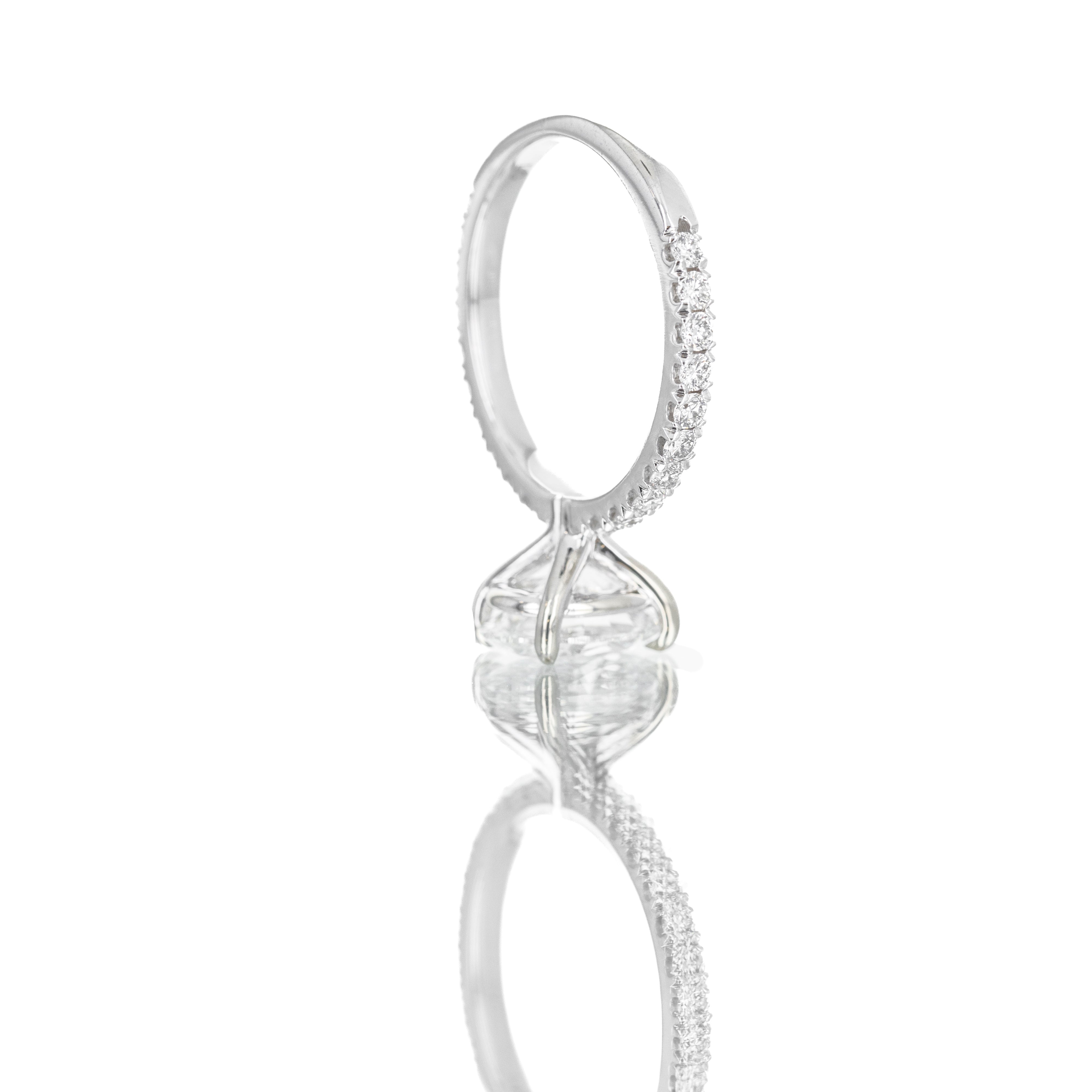 Lab Grown 2.07 Carat Lab Grown Oval Diamond Engagement Ring - Queen May