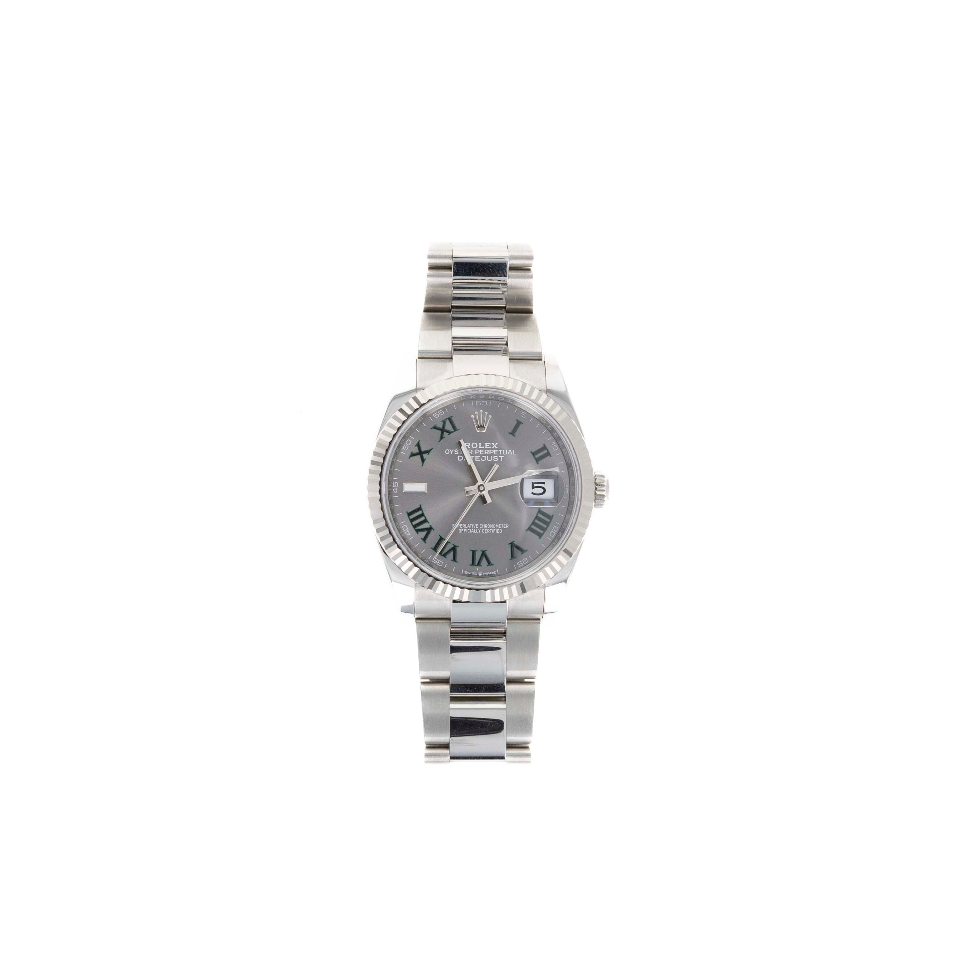 New Rolex Datejust 36MM Model 126234 Wimbledon - Queen May