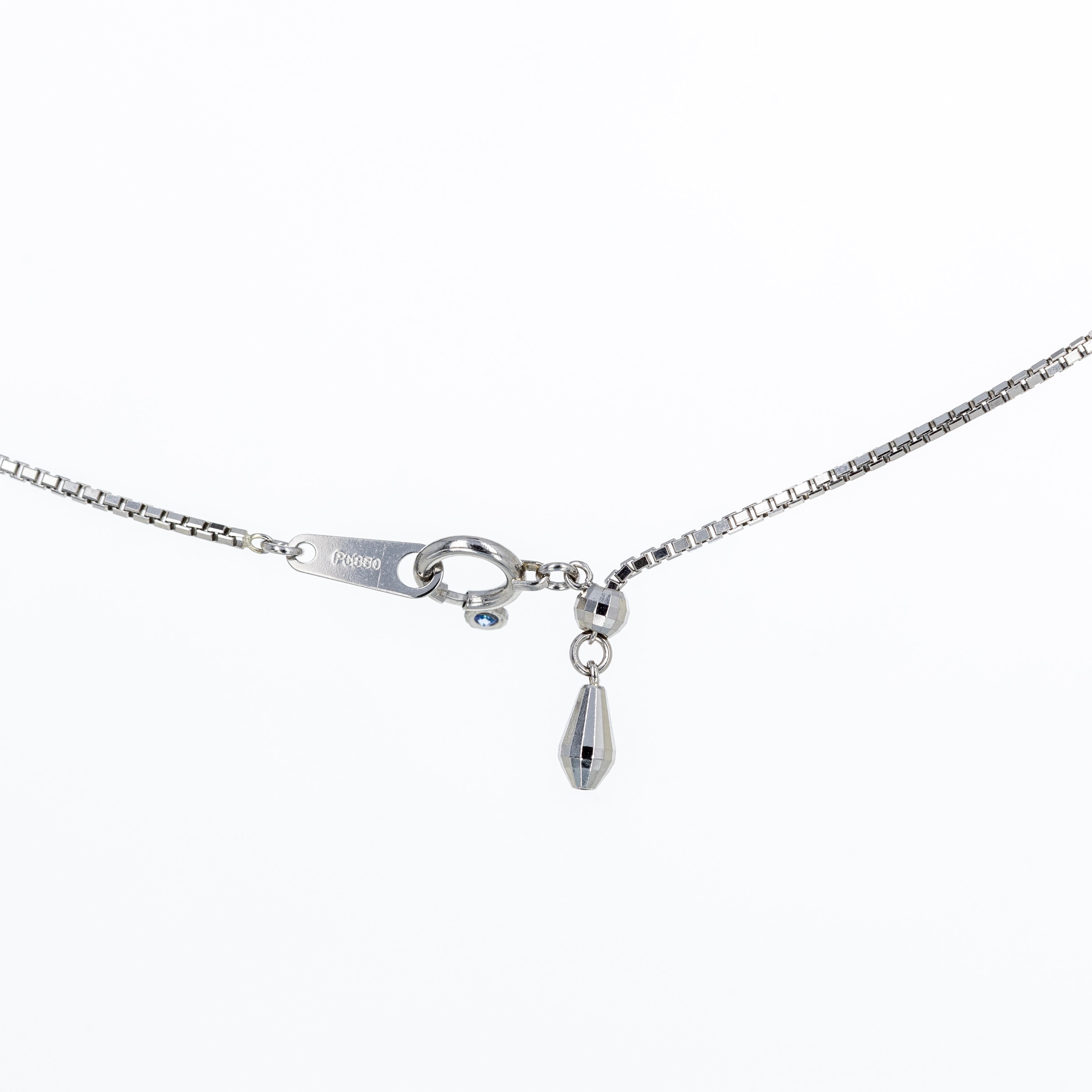 Platinum 3.33 Carat Emerald Diamond Pendant Necklace - Queen May