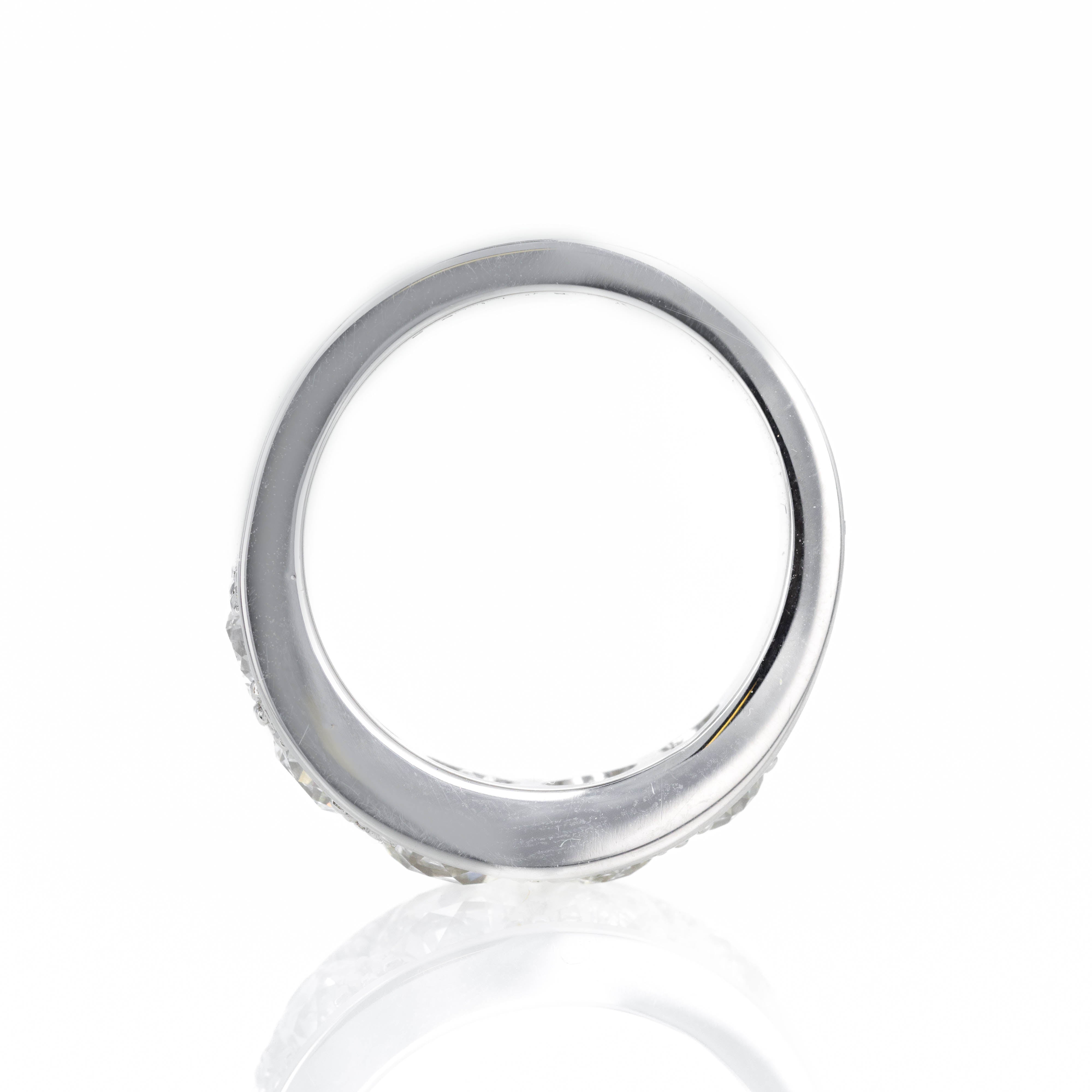 Art Deco Inspired Platinum 2.5 Carat Old European Diamond Five Stone Ring - Queen May