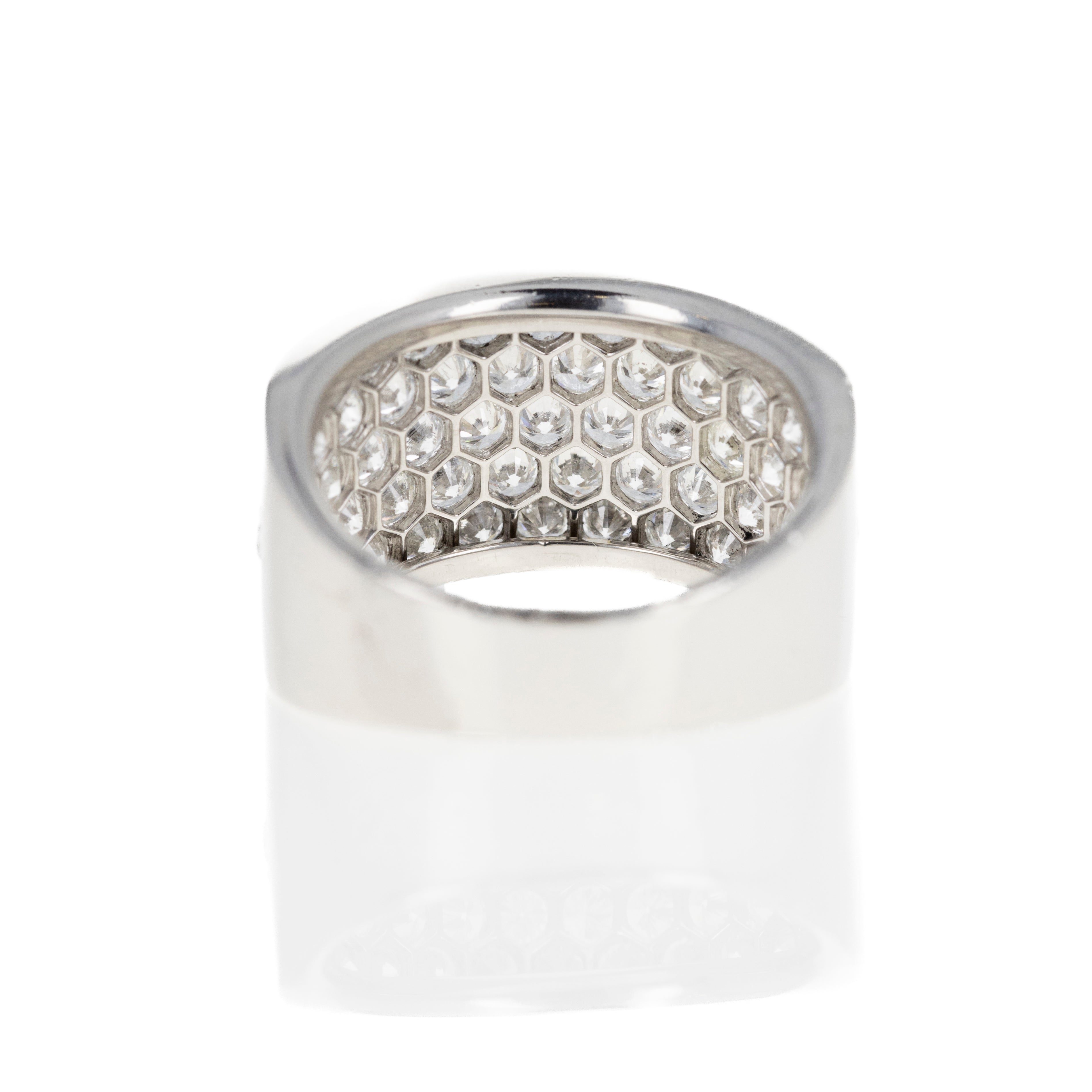 Platinum 3.18 Carat Diamond Pave Band - Queen May