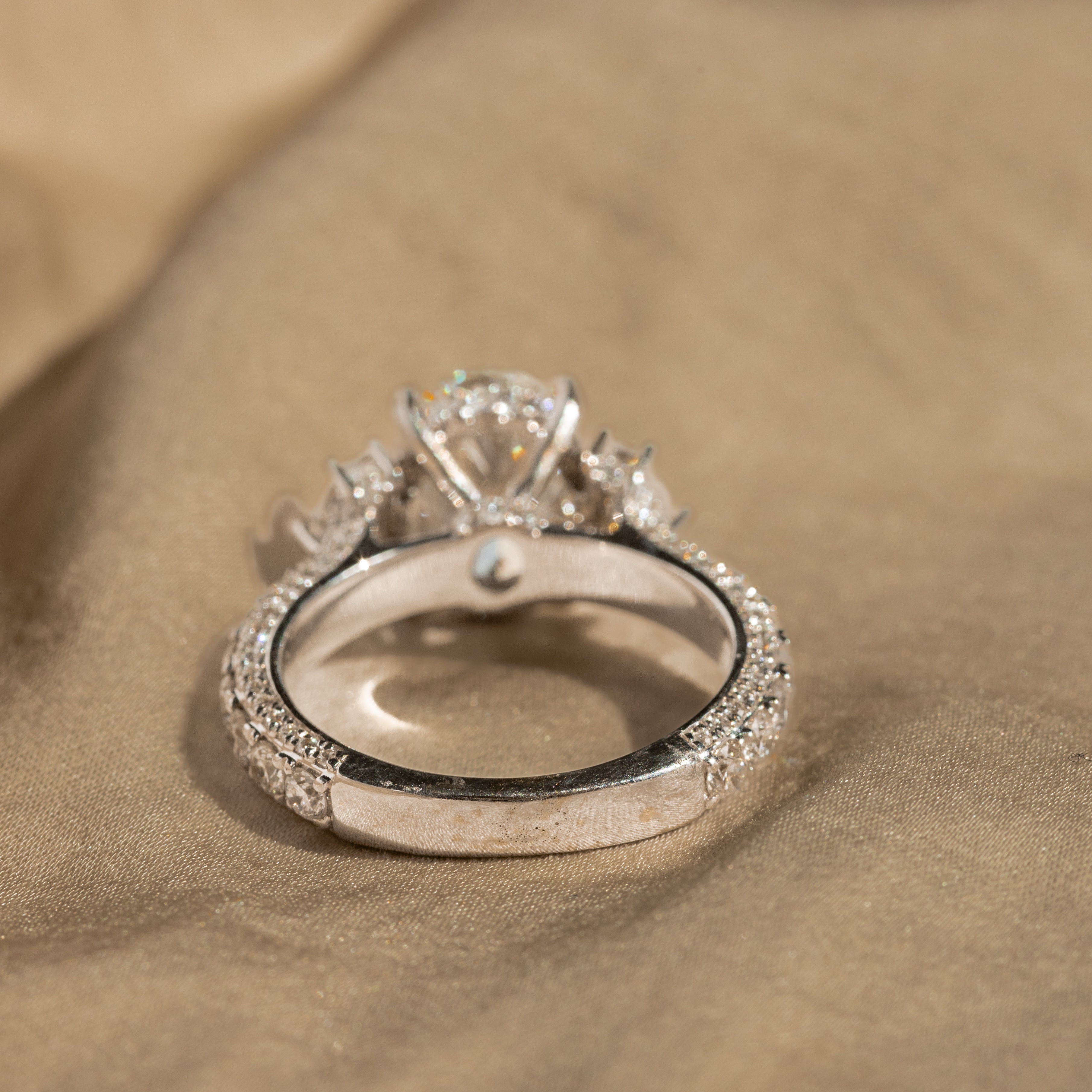 3.01 Carat Oval Diamond Engagement Ring GIA Certified - Queen May