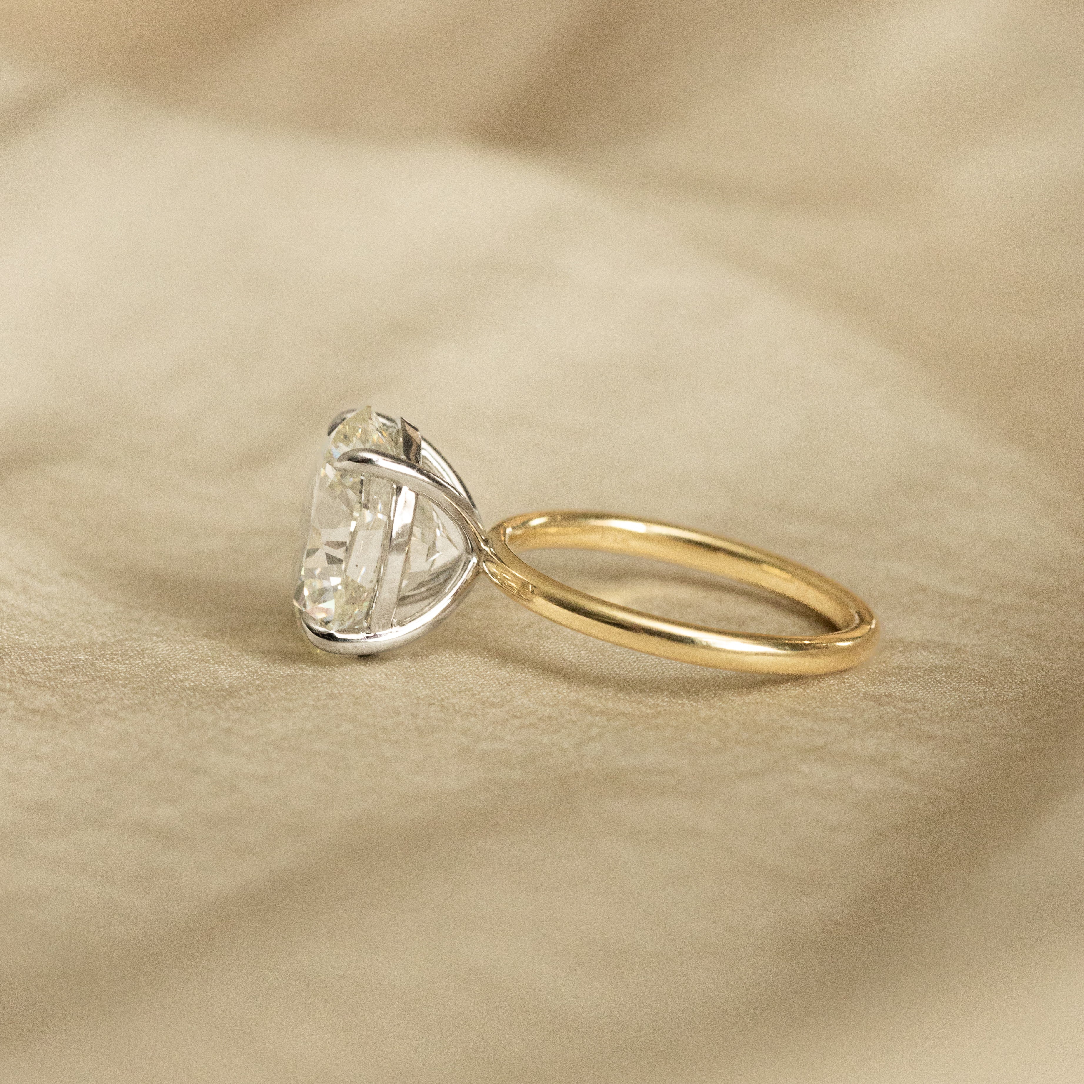 7.57 Carat Round Brilliant Diamond Solitaire Engagement Ring - Queen May