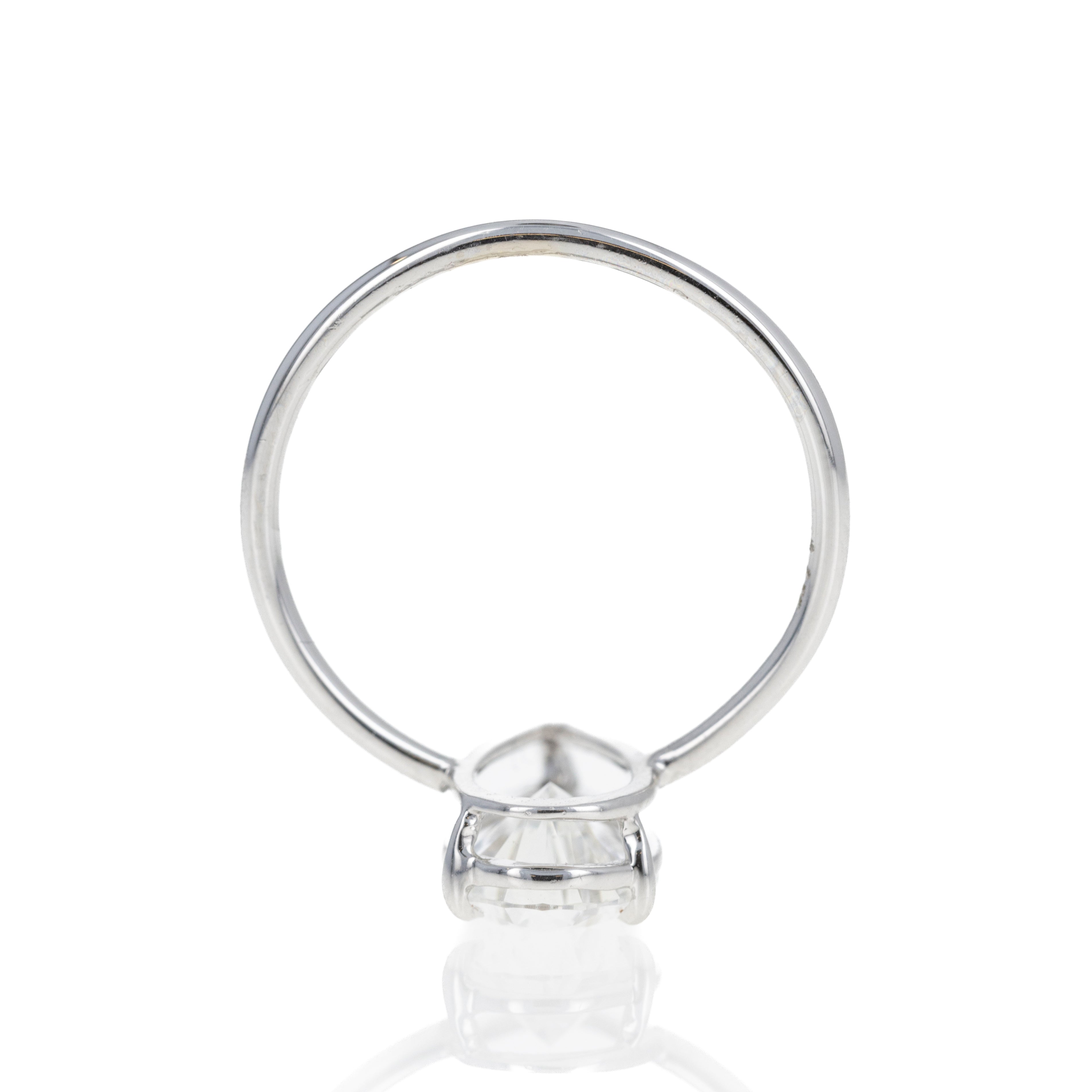 Lab Grown 2.04 Carat Pear Diamond Engagement Ring - Queen May