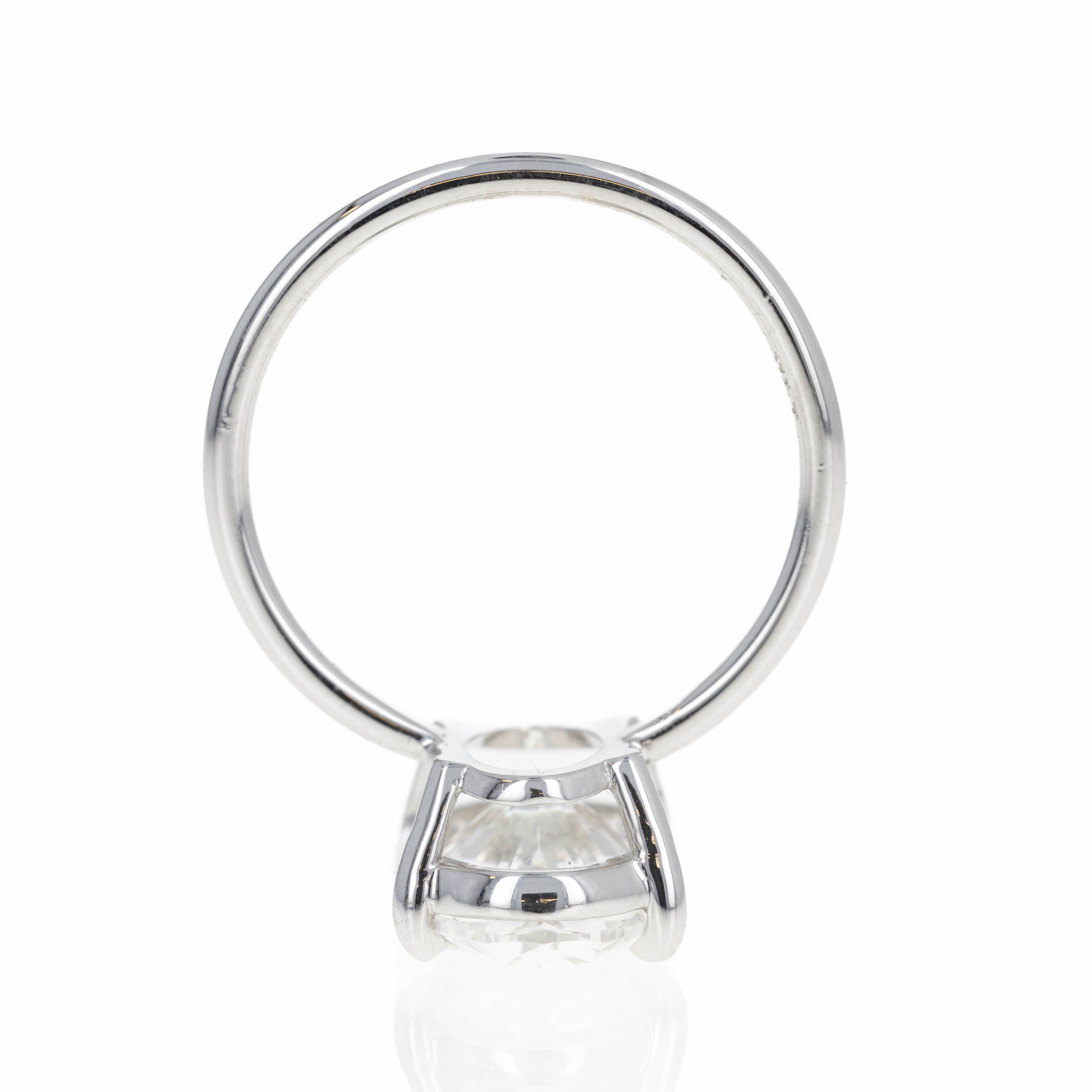 Lab Grown 4.32 Carat Oval Diamond Engagement Ring - Queen May