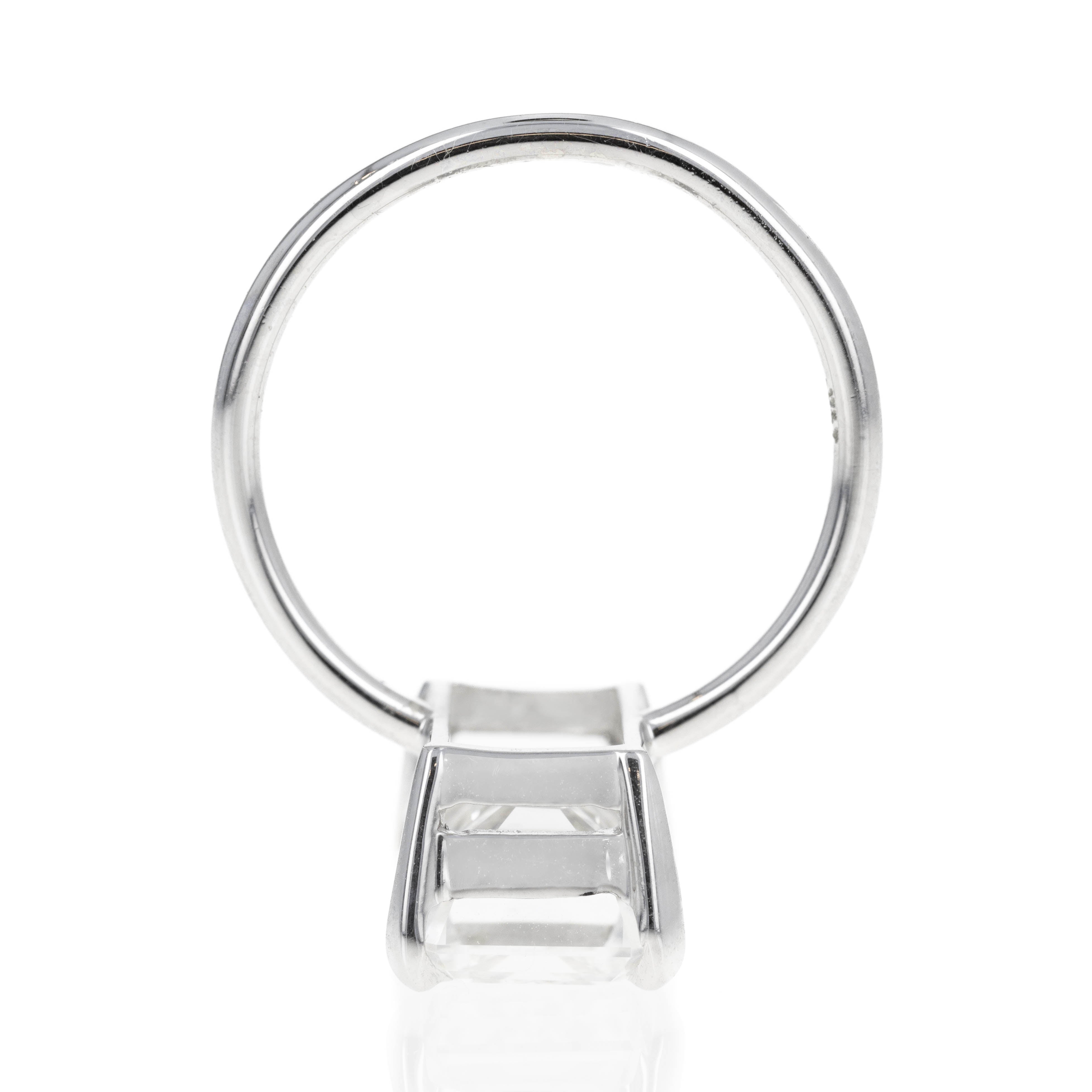 Lab Grown 5.01 Carat Emerald Diamond Engagement Ring - Queen May