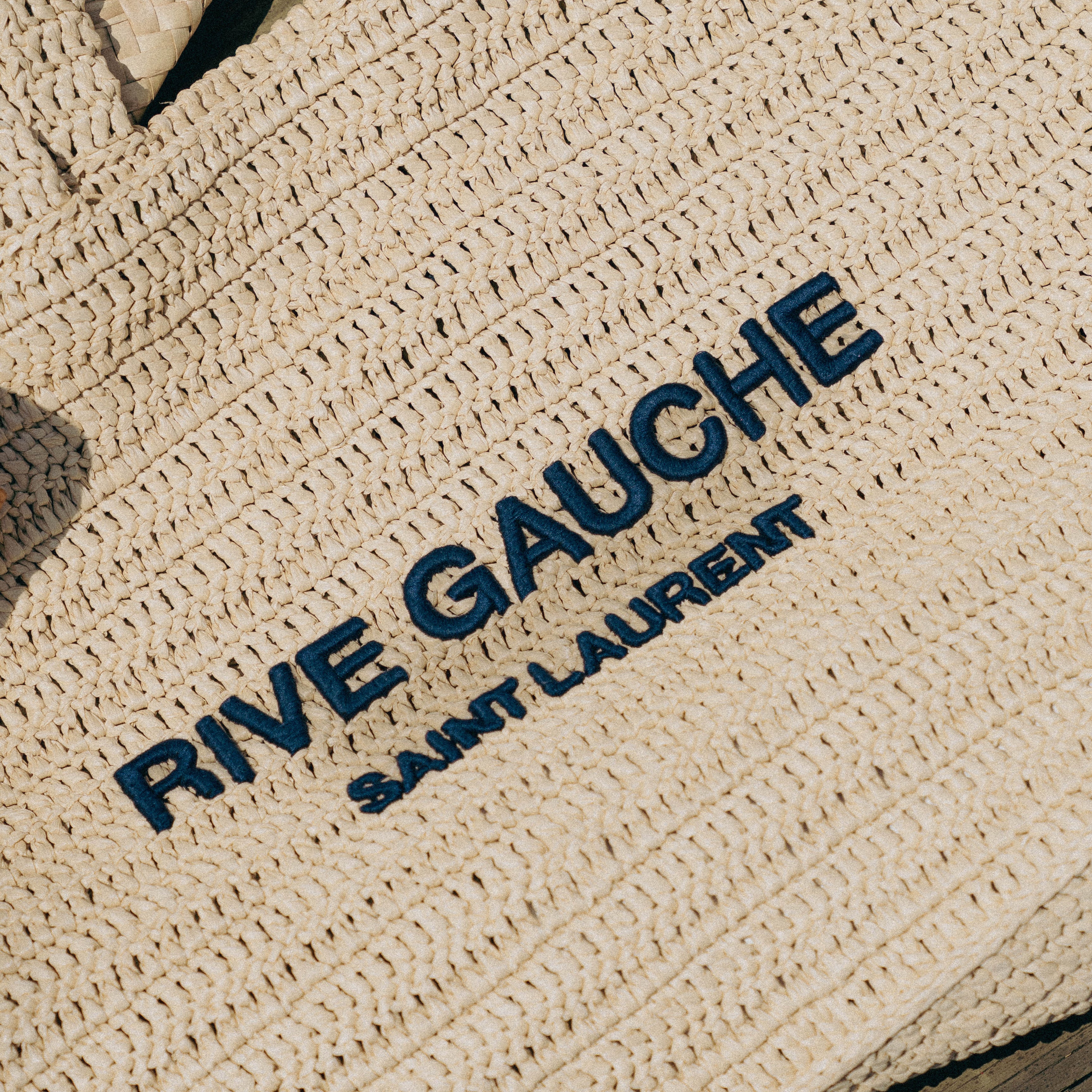 Saint Laurent Raffia Rive Gauche Tote - Queen May