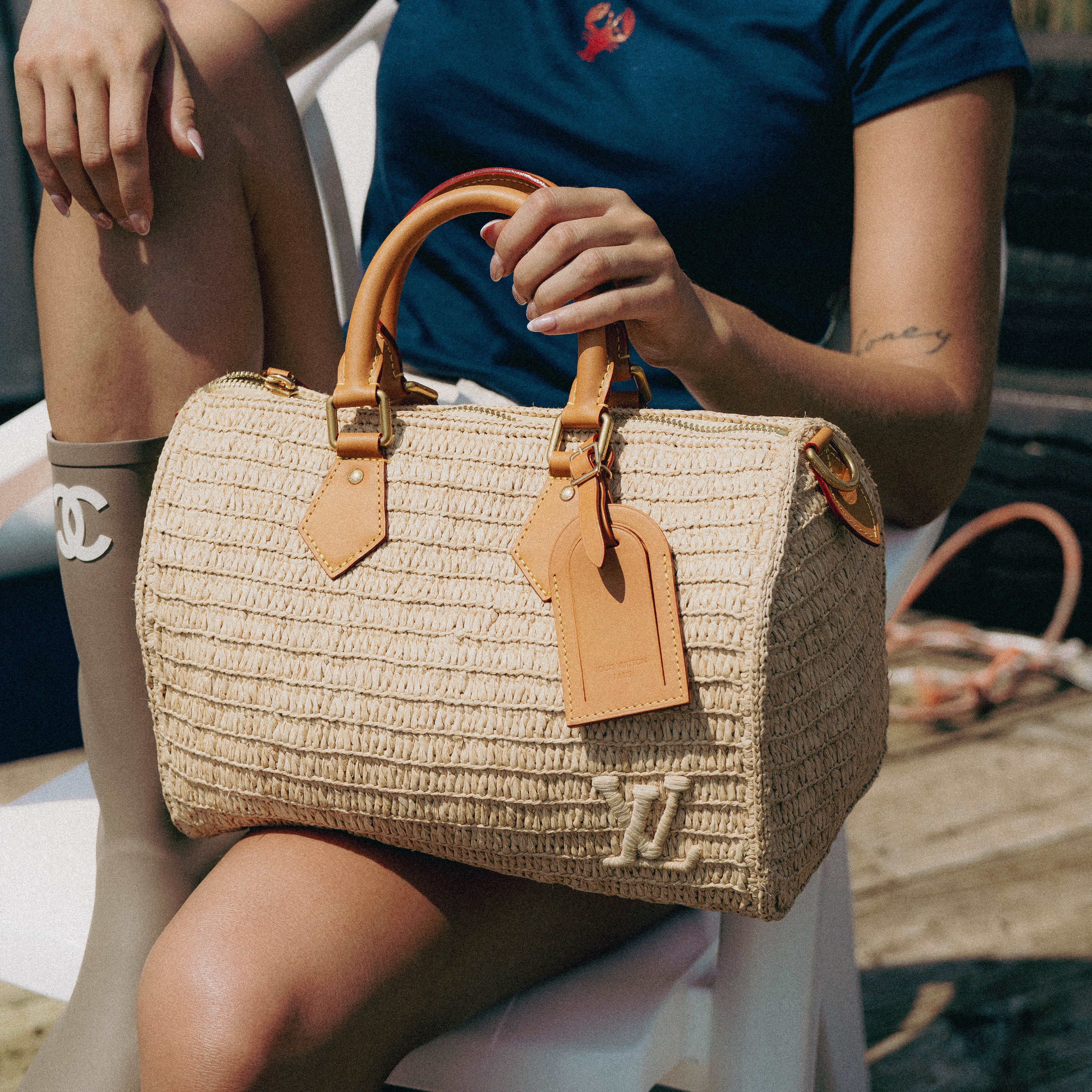 Louis Vuitton Speedy 30 Bandoulière Raffia - Queen May