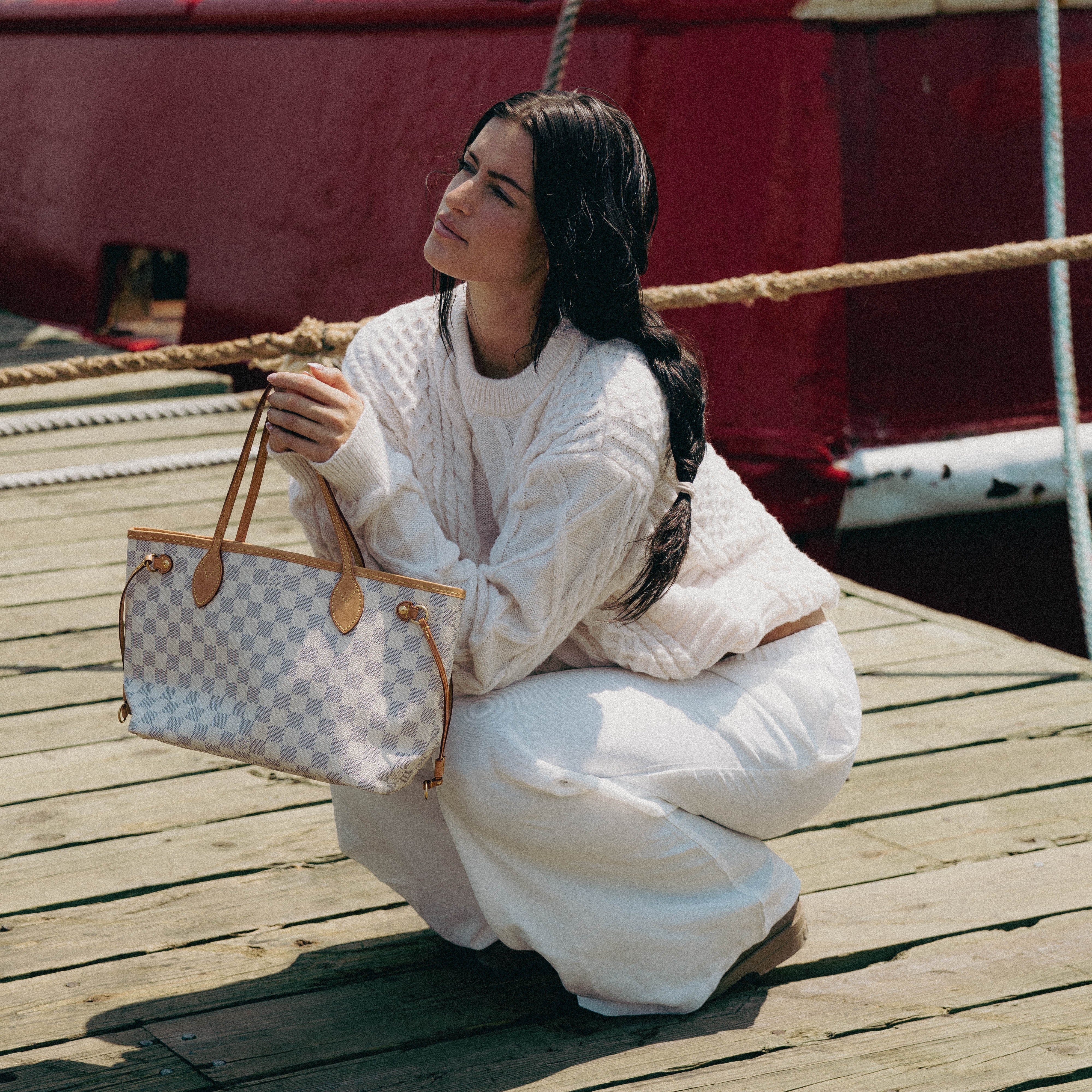 Louis Vuitton Damier Azur Neverfull PM with Pouch - Queen May