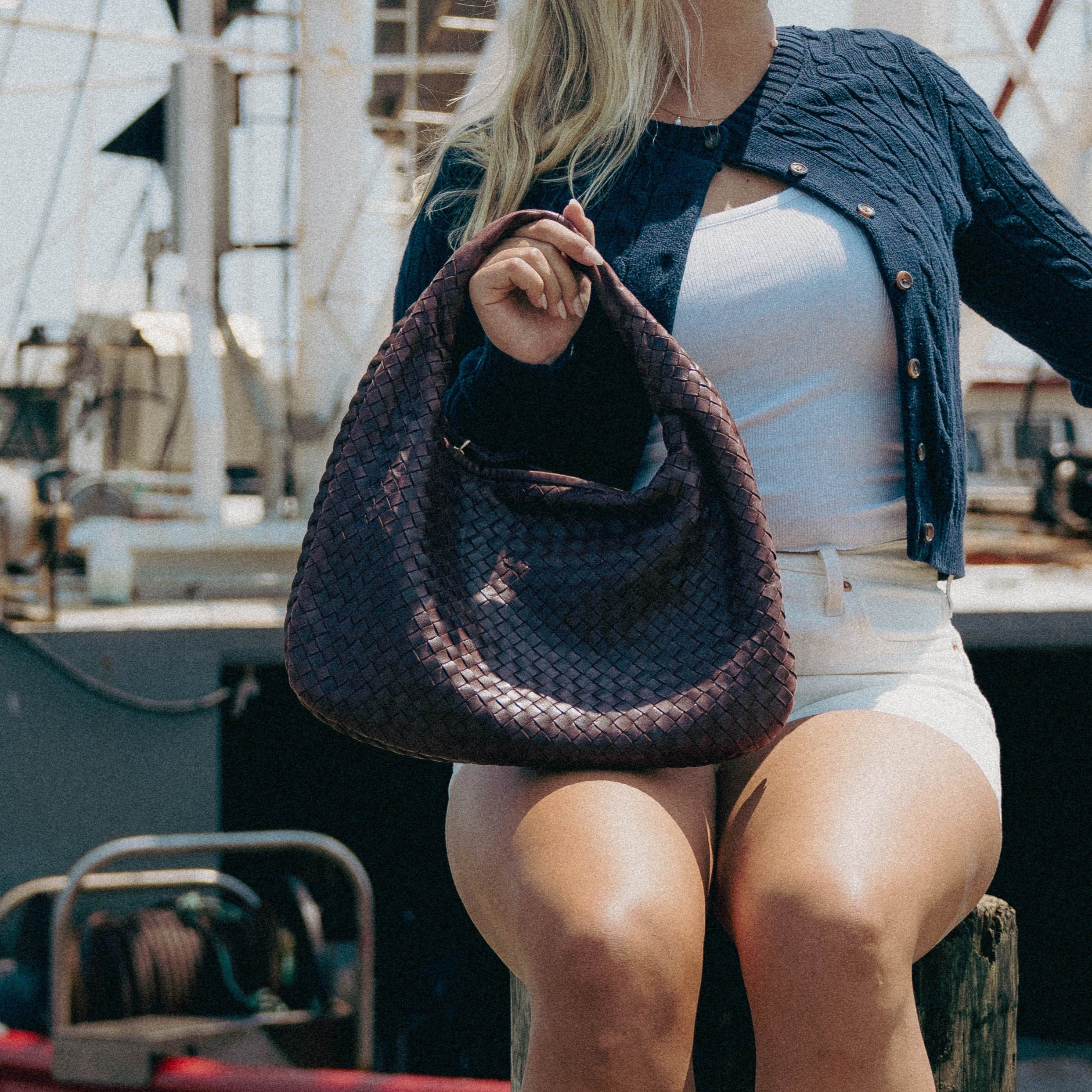 Bottega Veneta Intrecciato Hobo Maroon - Queen May