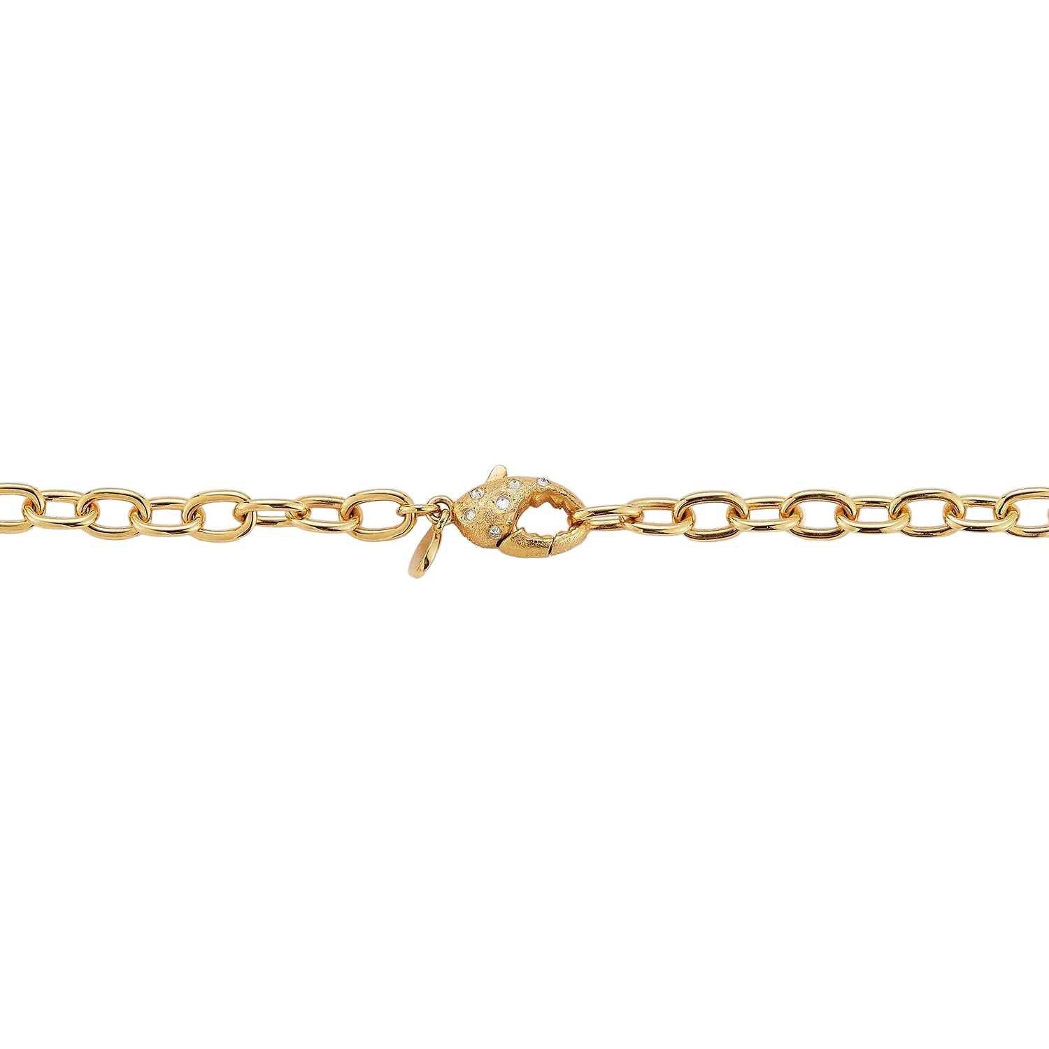 Renna Diamond Lobster Clasp Handmade Link Charm Bracelet