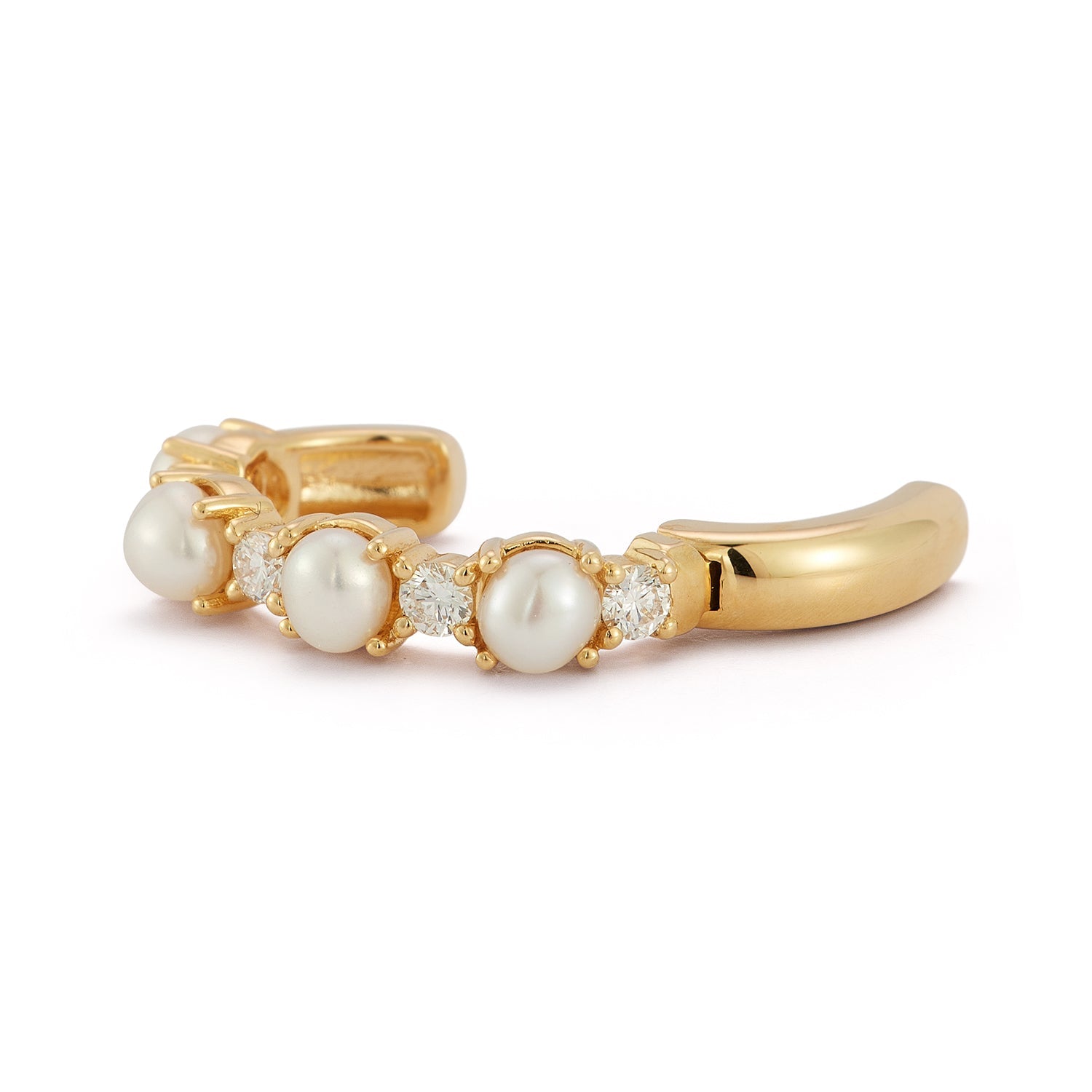 Renna Foam Ear Cuff - Pearl