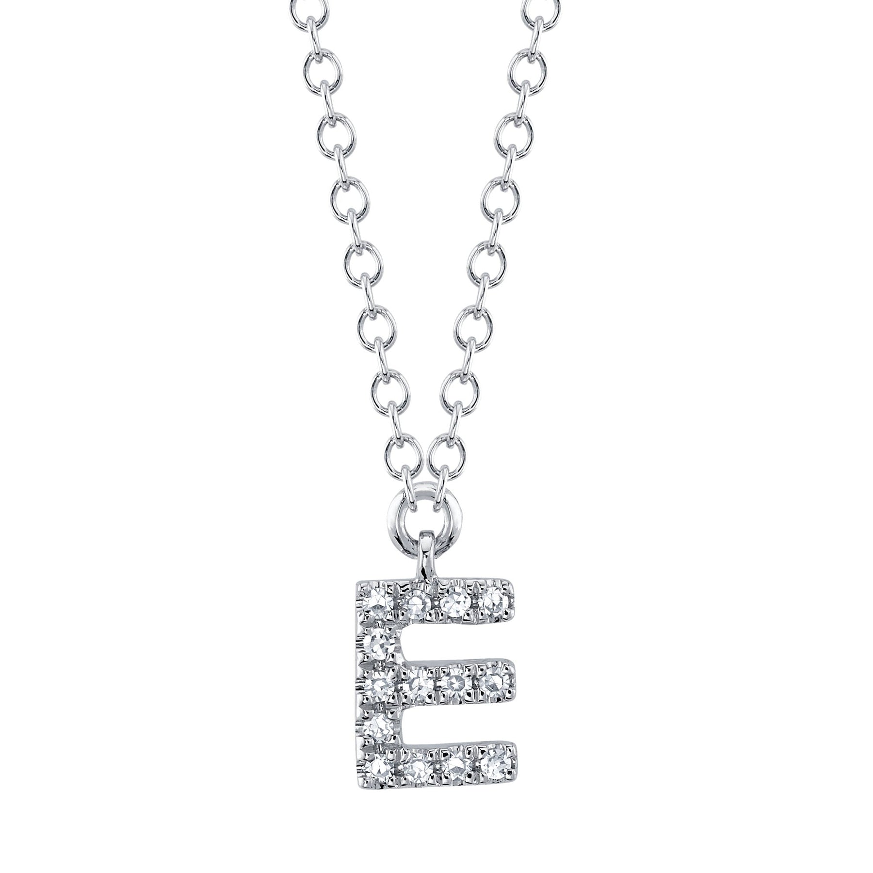 14K Gold Diamond Initial Necklace - Queen May