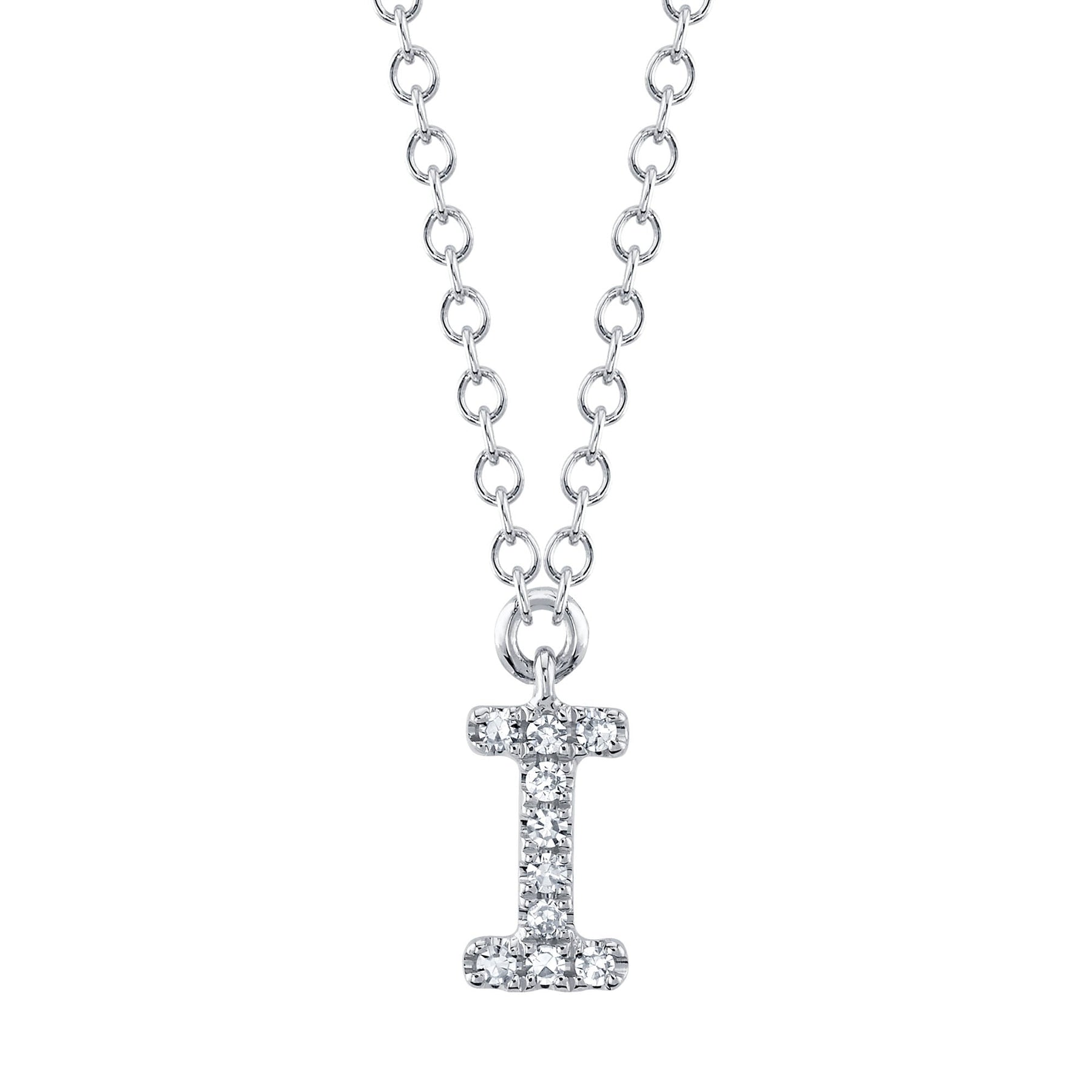 14K Gold Diamond Initial Necklace - Queen May