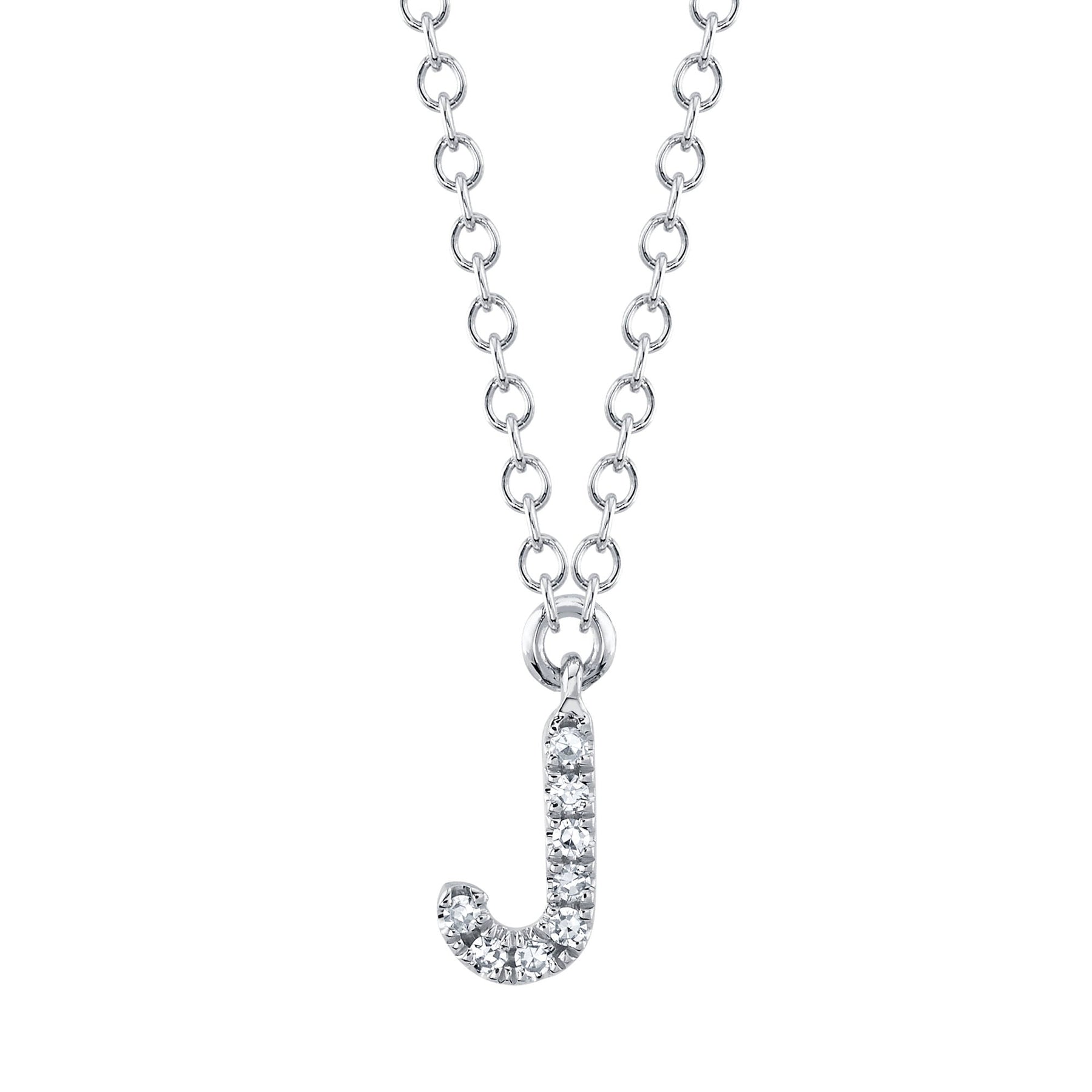14K Gold Diamond Initial Necklace - Queen May