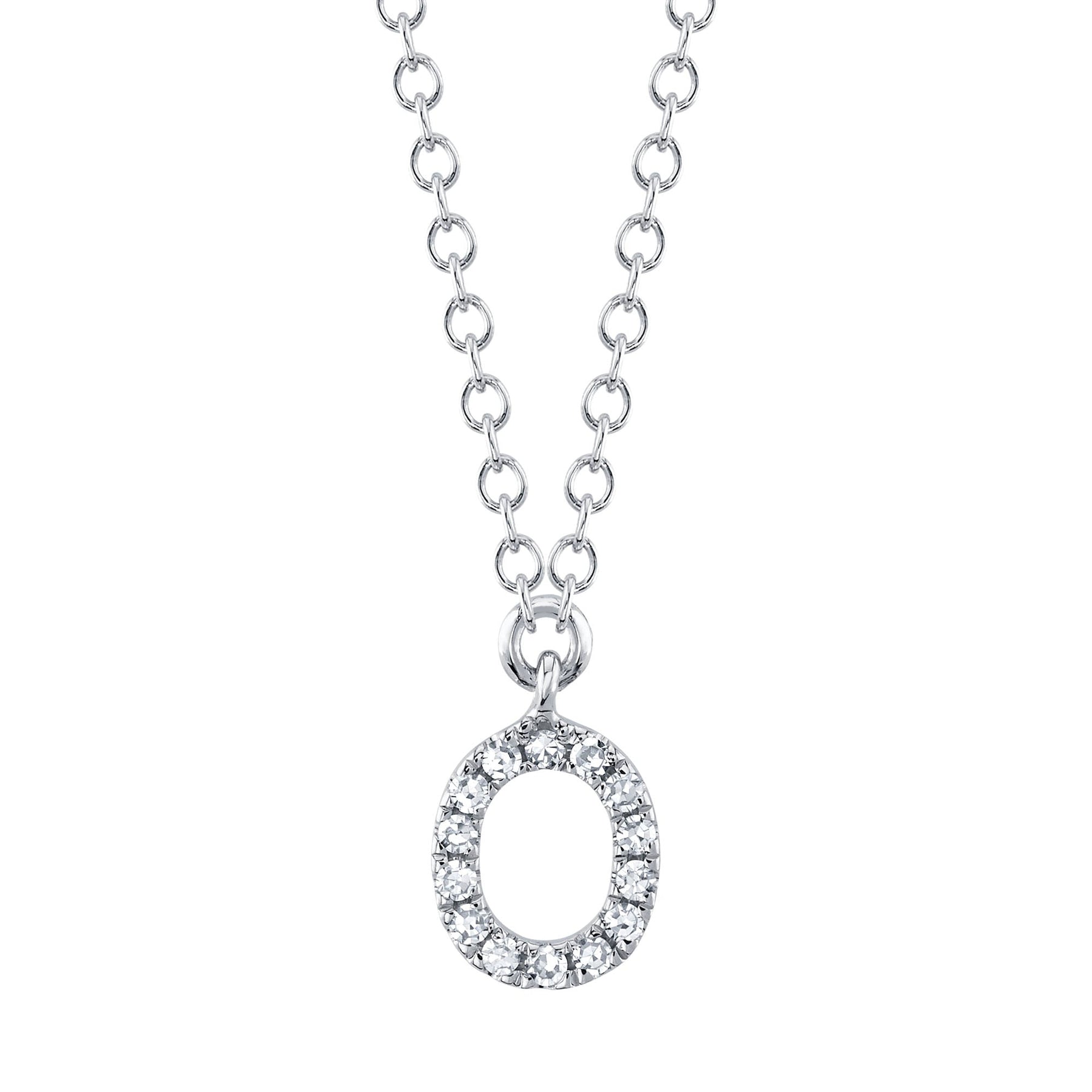 14K Gold Diamond Initial Necklace - Queen May