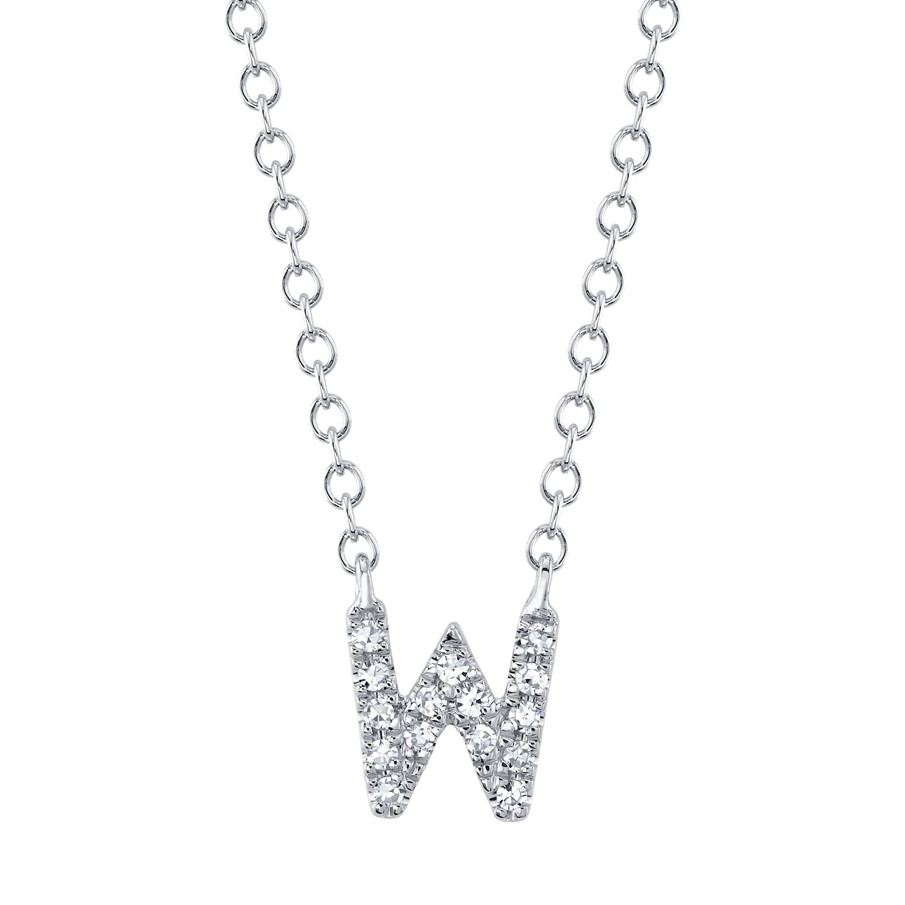 14K Gold Diamond Initial Necklace - Queen May