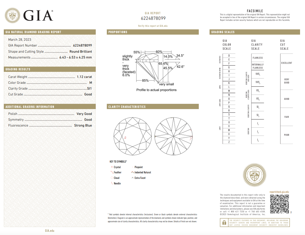 1.12 Carat Round Diamond Fan Ballerina Engagement Ring - Queen May