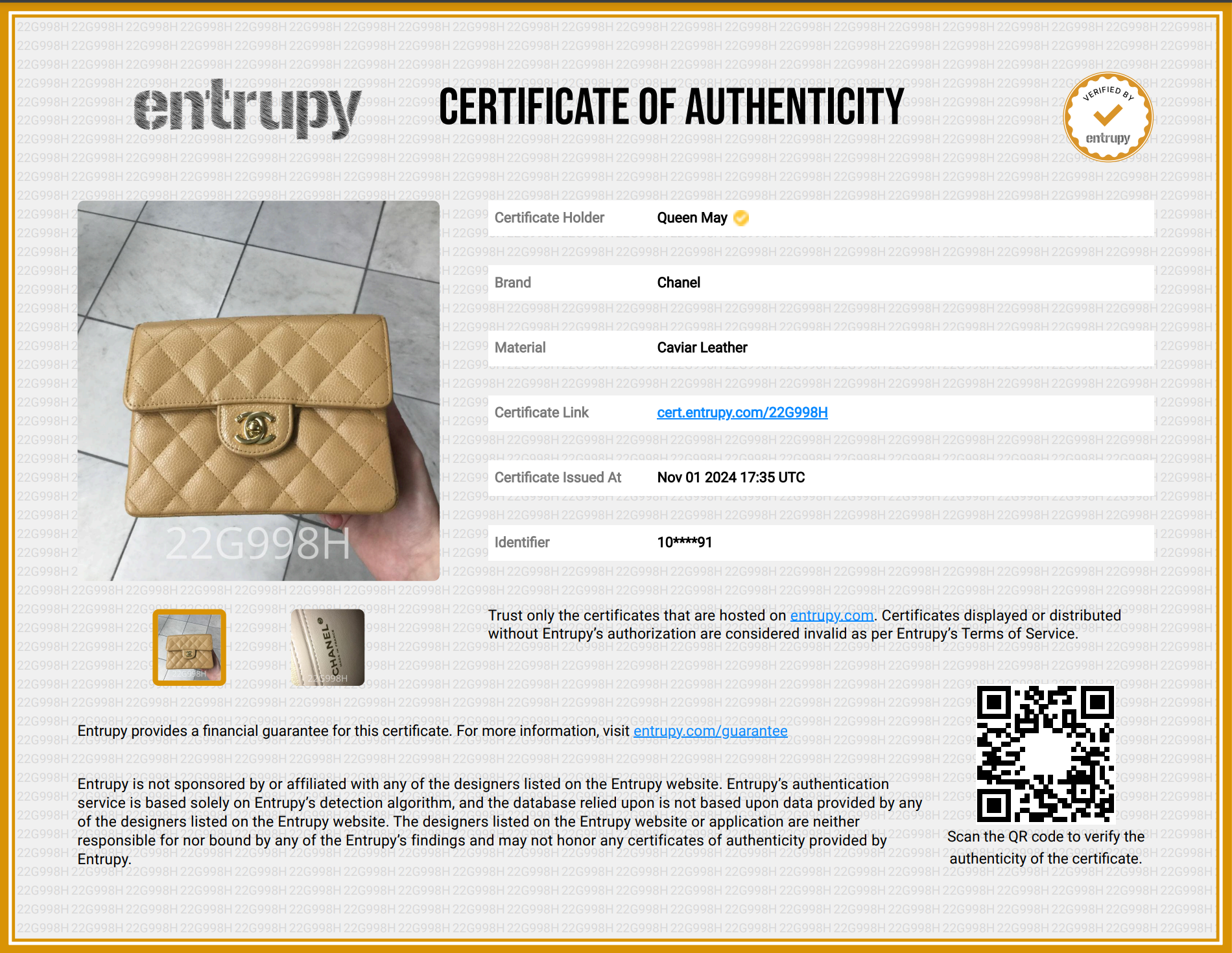 Chanel Vintage Camel Beige Quilted Caviar Mini Square Classic Single Flap Gold Hardware - Queen May