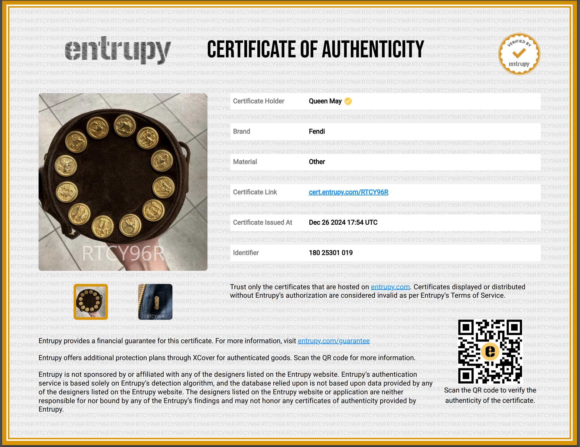 Rare Vintage Fendi Zodiac Bag Suede - Queen May