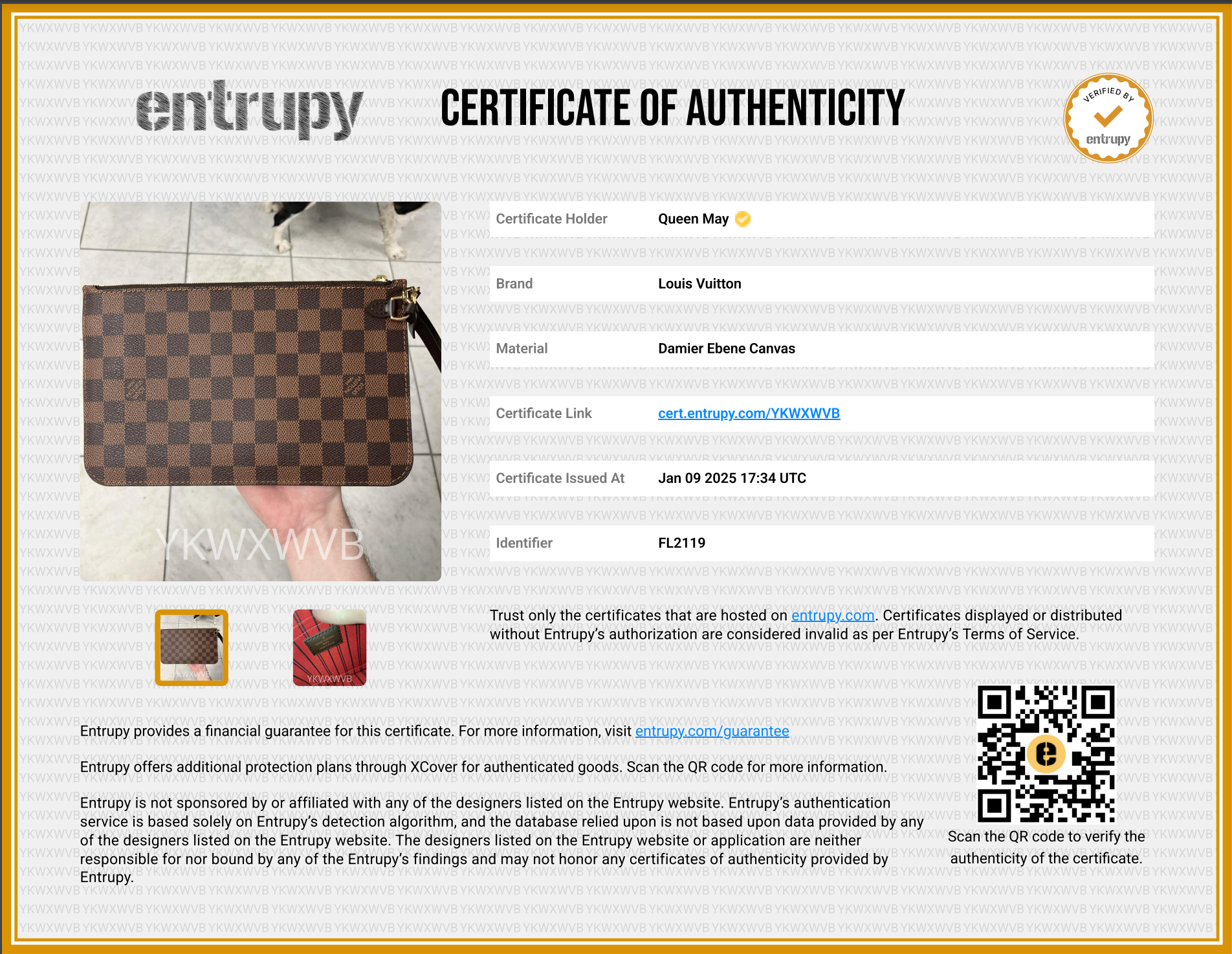 Louis Vuitton Damier Ebene Pochette - Queen May