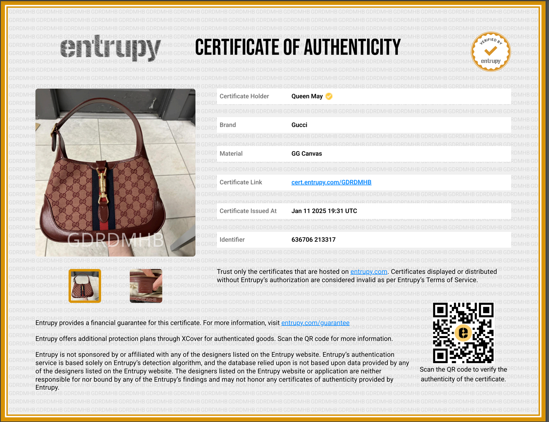 Gucci Jackie 1961 Burgundy - Queen May