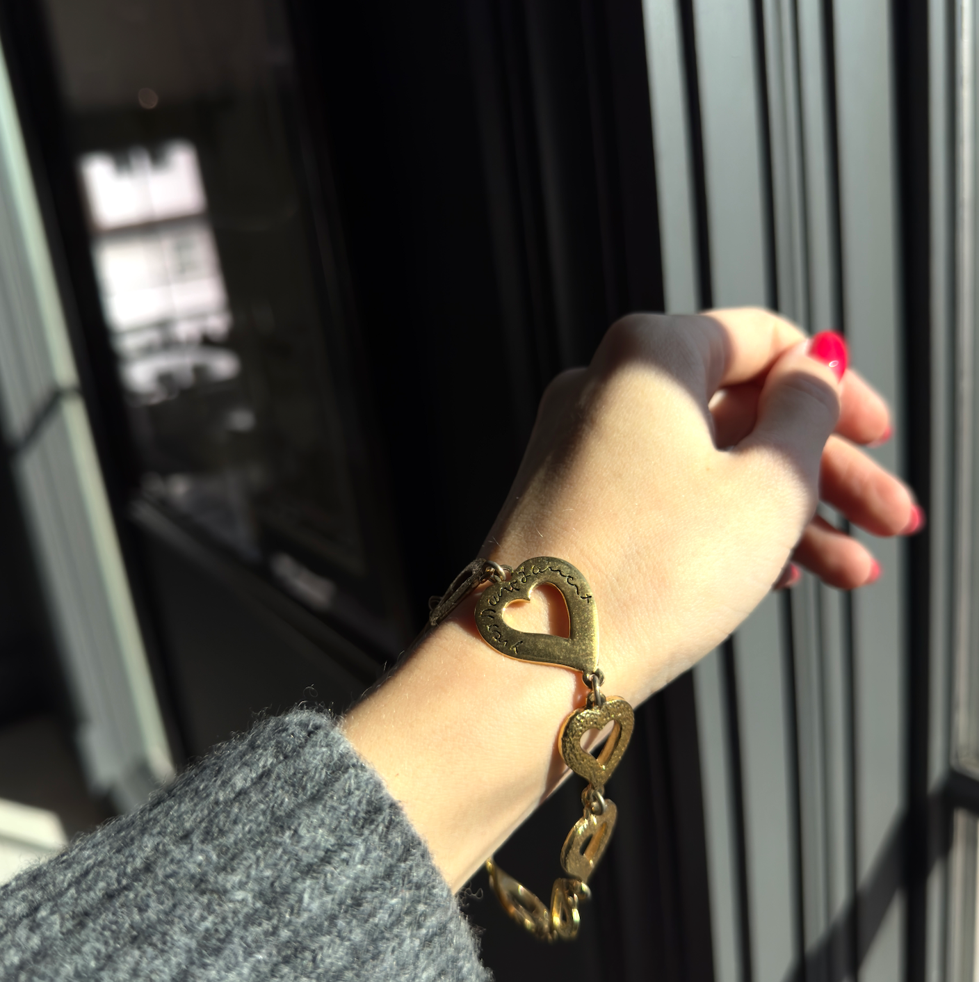 Vintage YSL Logo Heart Bracelet - Queen May
