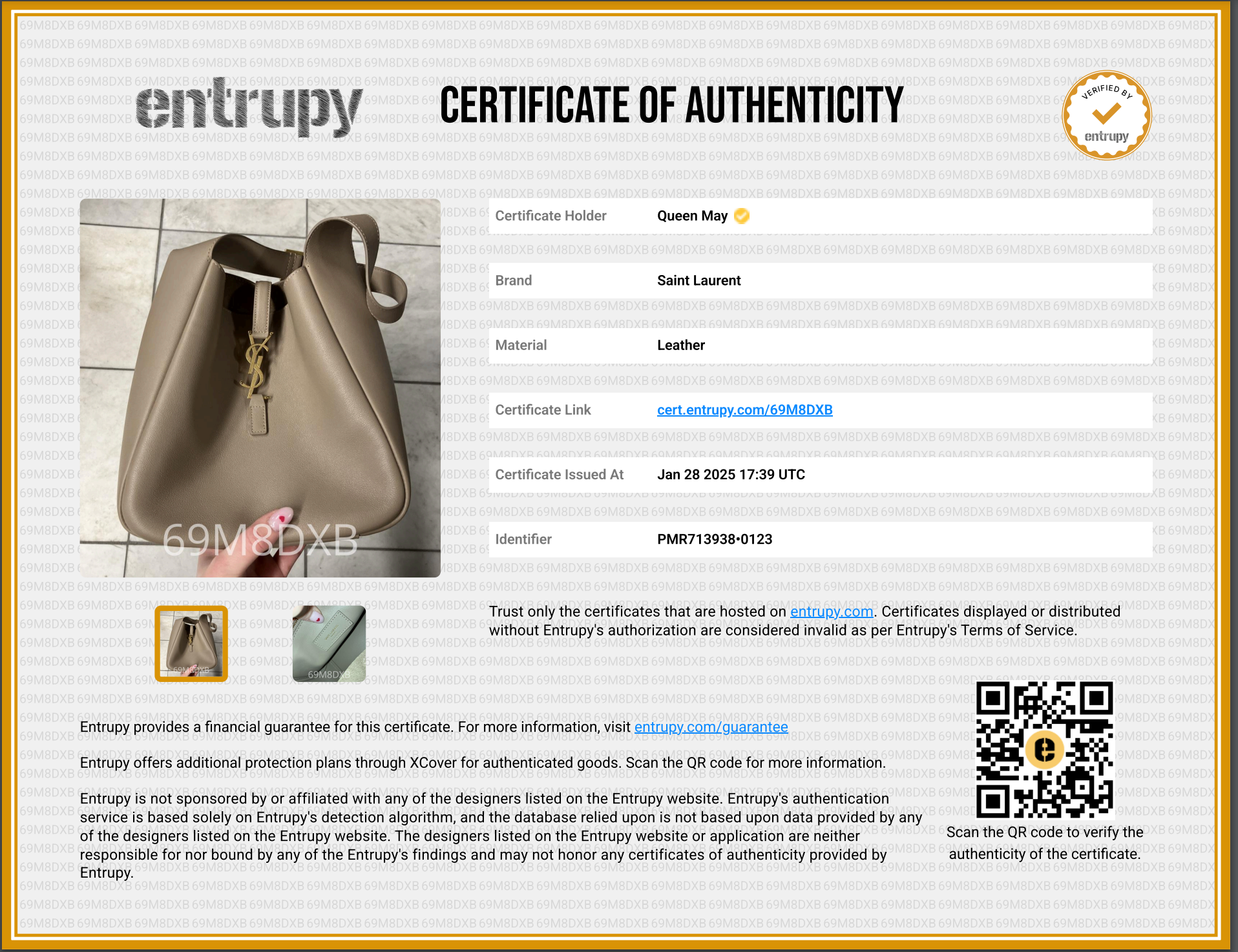 Saint Laurent Le 5 a 7 Supple Small In Grained Leather Dusty Bag - Queen May