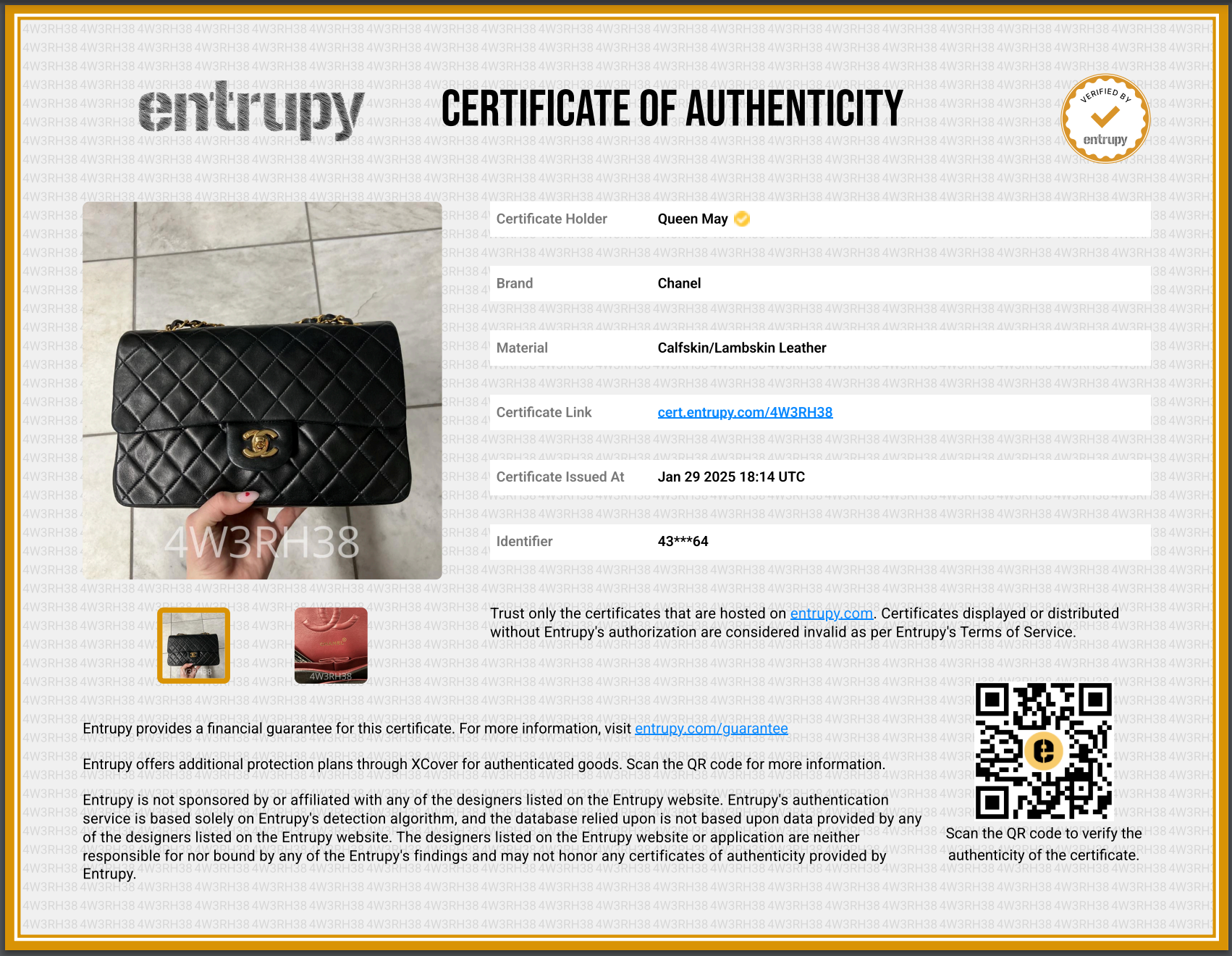 Vintage Chanel Medium Double Flap Lambskin Black - Queen May