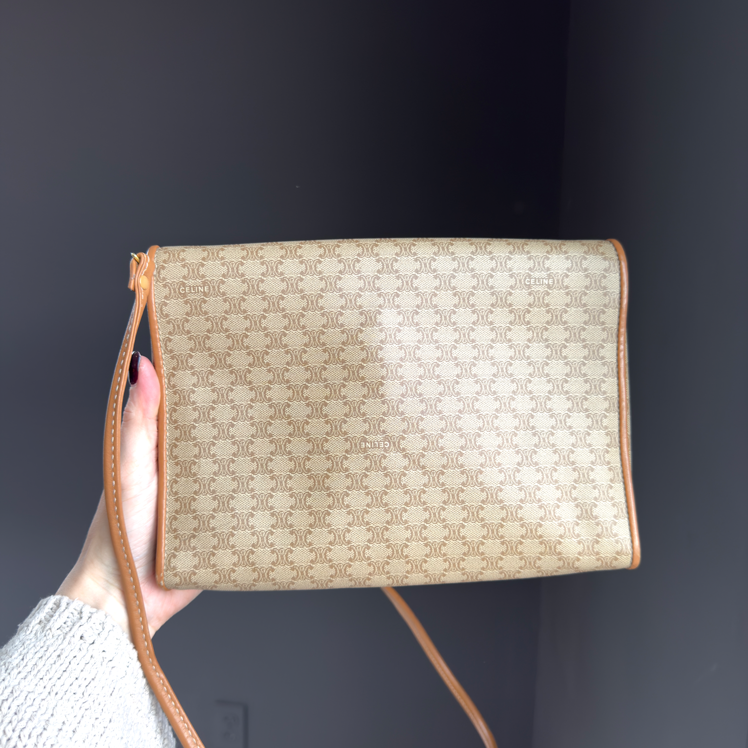 Vintage Celine Macadam Shoulder Bag/Clutch - Queen May