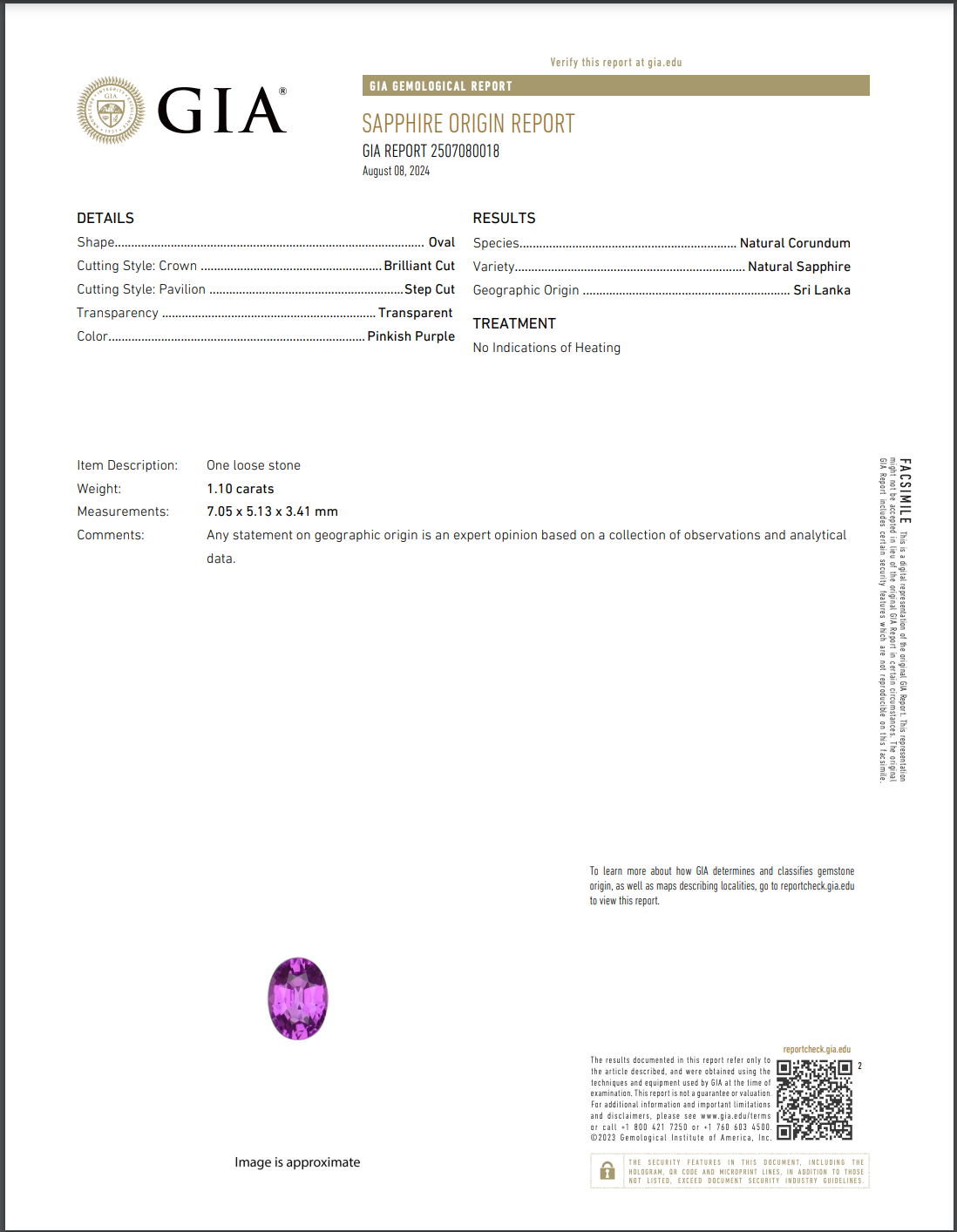 Platinum 1.10 Carat No Heat Sri Lanka Pinkish Purple Sapphire Diamond Halo Pendant Necklace - Queen May
