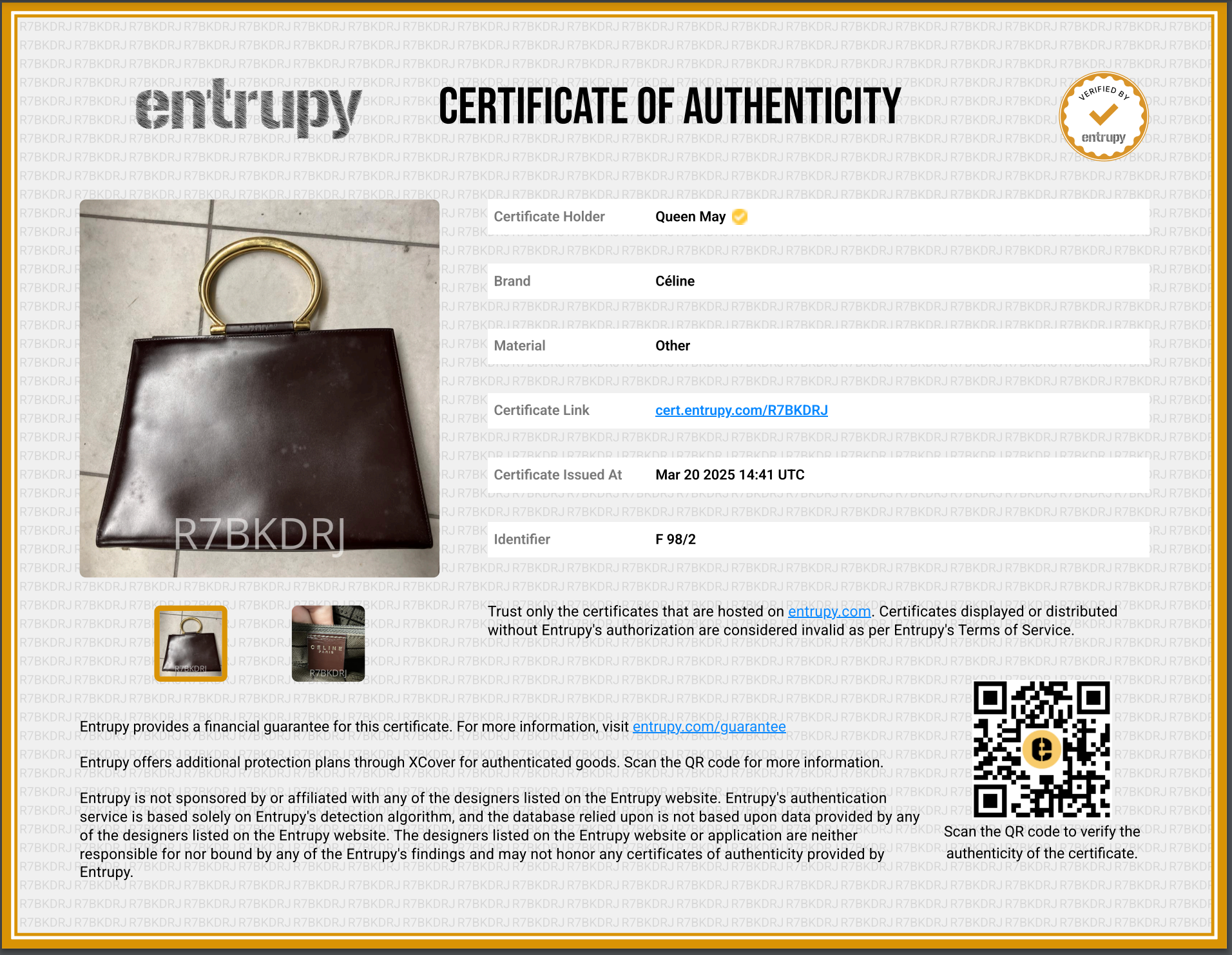 Vintage Celine Leather Top Handle - Queen May