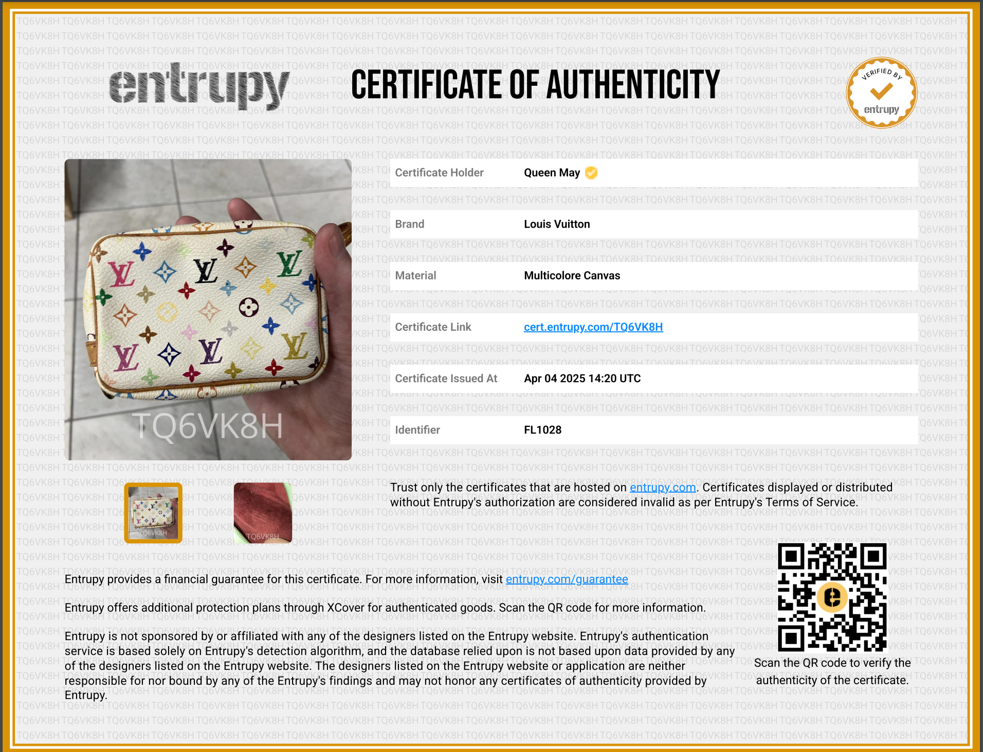 Limited Edition Louis Vuitton x Takashi Murakami Monogram Multicolor Wapity - Queen May