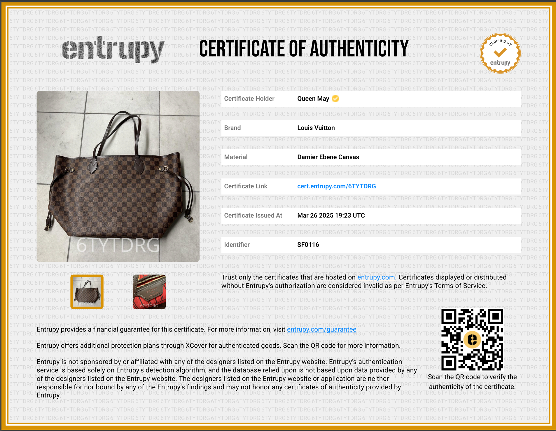 Louis Vuitton Damier Ebene Neverfull MM - Queen May