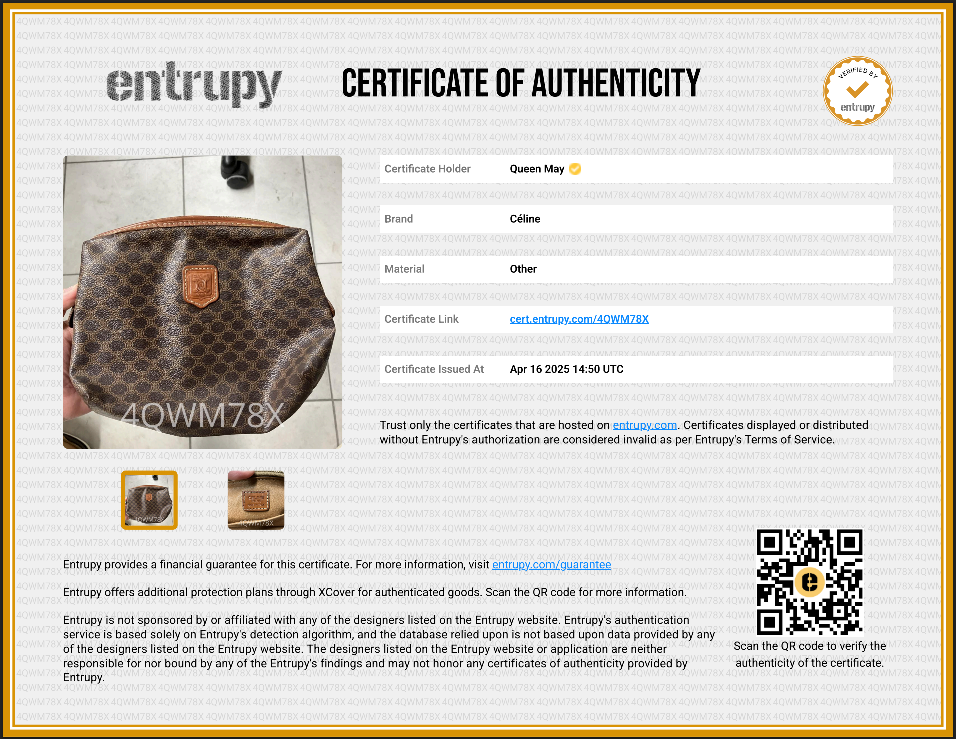 Vintage Celine Triomphe Toiletry Pouch - Queen May