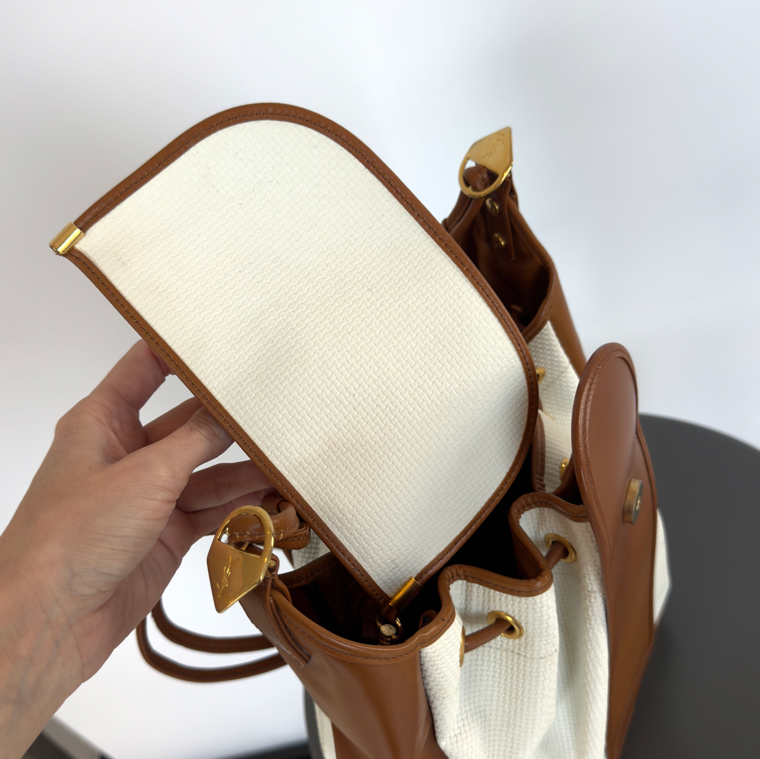 Vintage Yves Saint Laurent Bucket Bag With Pouch - Queen May
