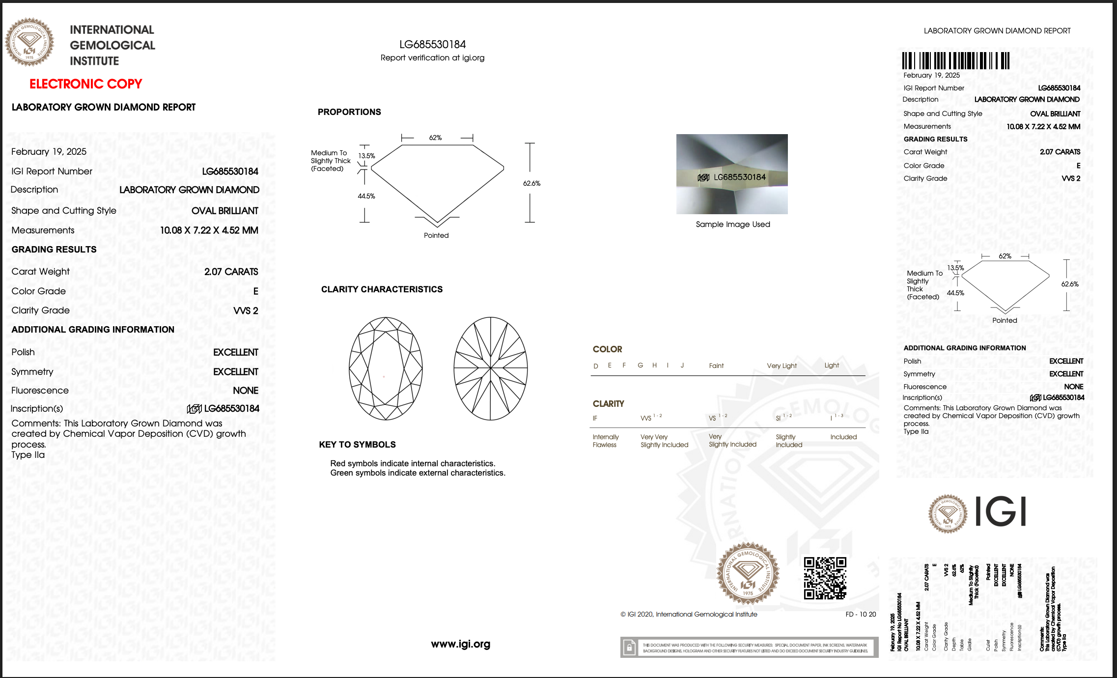 Lab Grown 2.07 Carat Lab Grown Oval Diamond Engagement Ring - Queen May