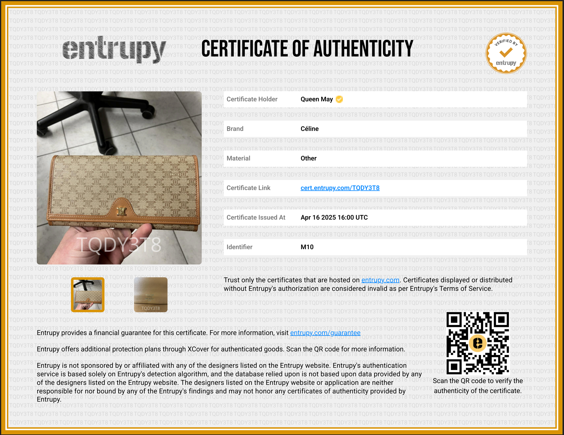 Vintage Celine Macadam Wallet - Queen May