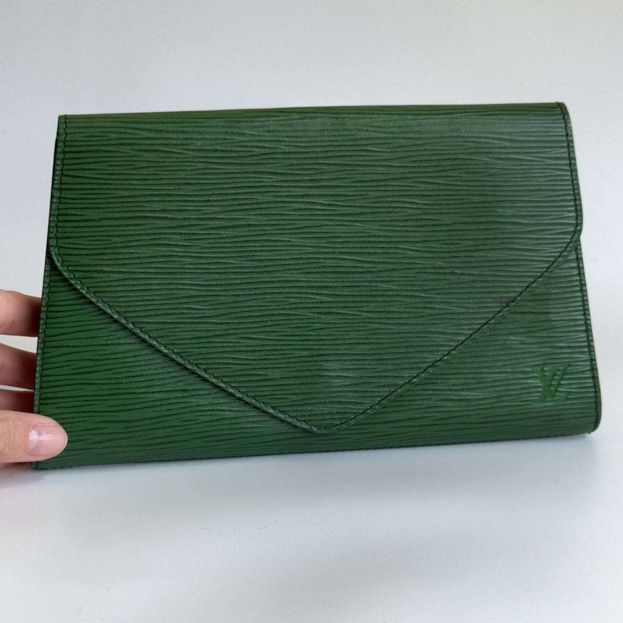 Louis Vuitton Green Epi Leather Pochette - Queen May