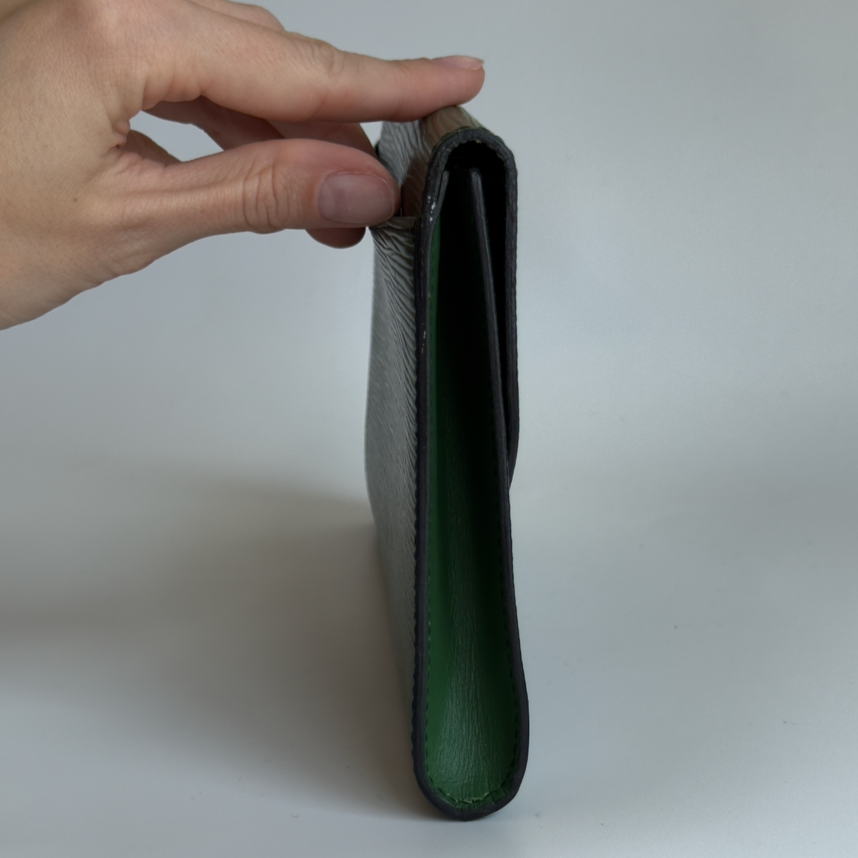 Louis Vuitton Green Epi Leather Pochette - Queen May