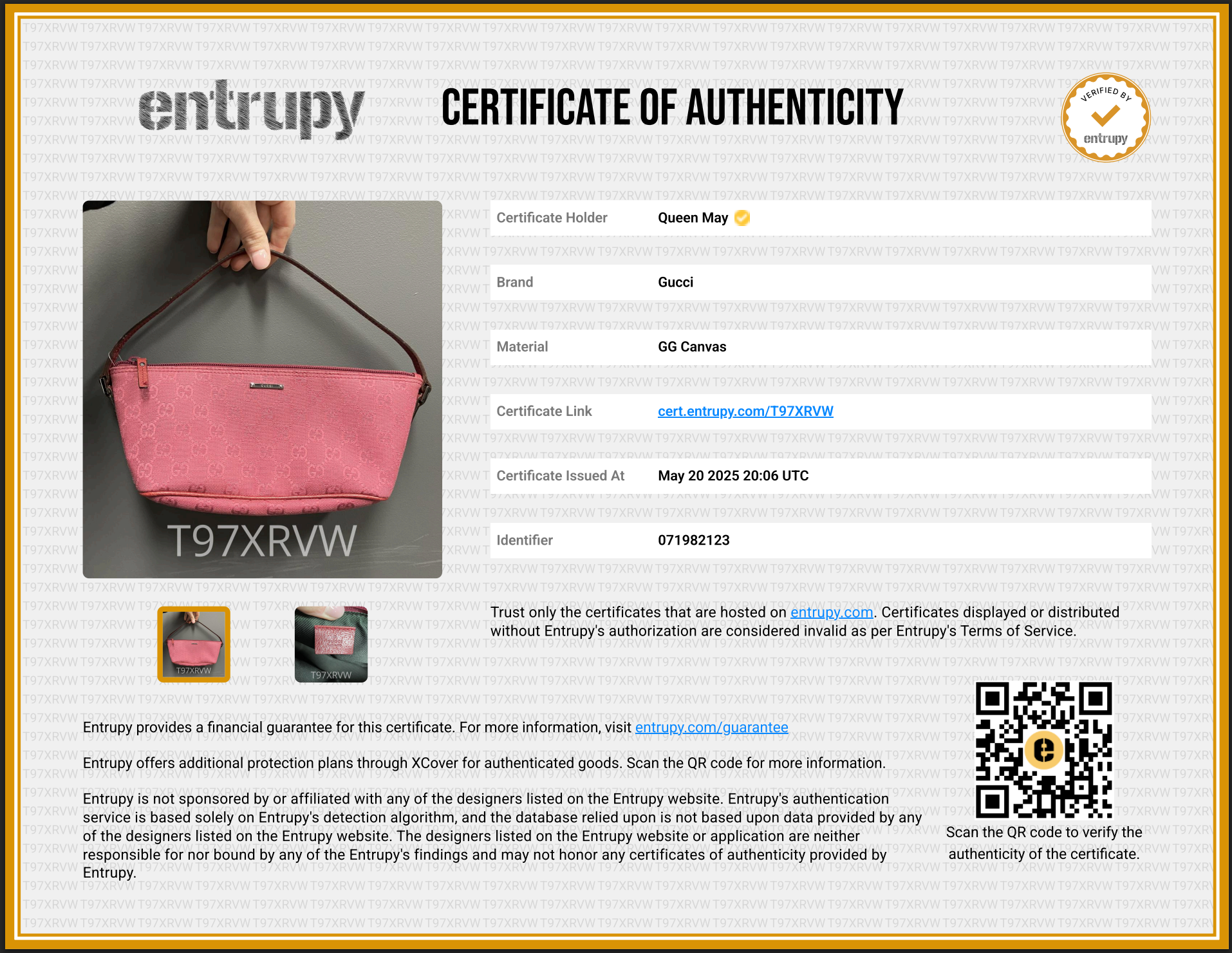 Gucci Boat Pochette Pink - Queen May