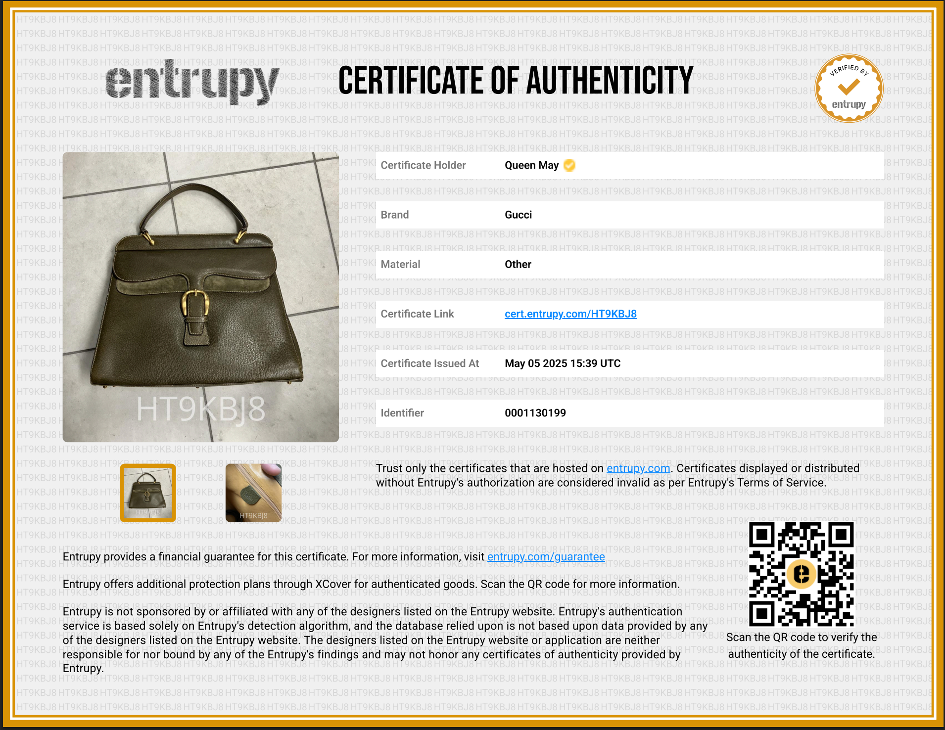 Gucci Vintage Leather Top Handle Bag - Queen May
