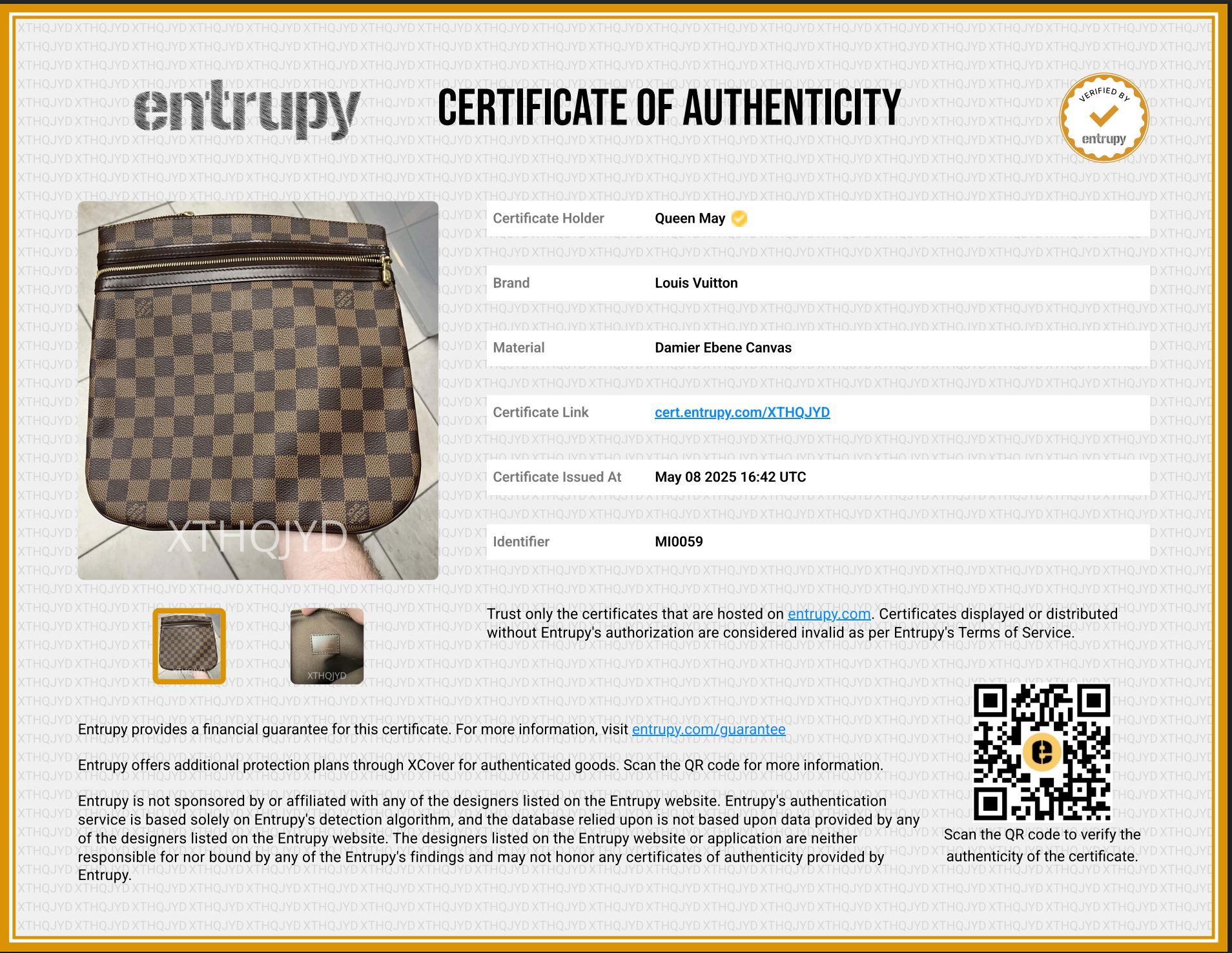 Louis Vuitton Bosphore Damier Ebene Pochette - Queen May