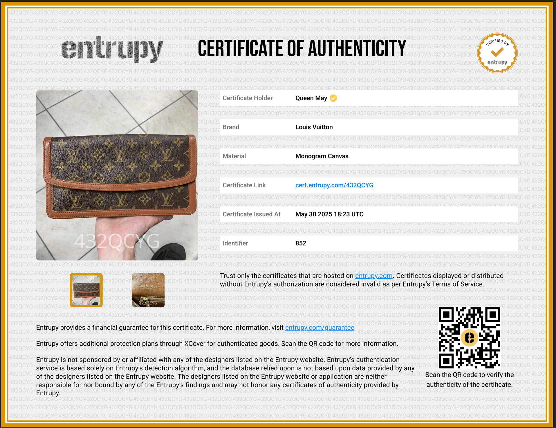 Vintage Louis Vuitton Dame Monogram Pochette Clutch - Queen May
