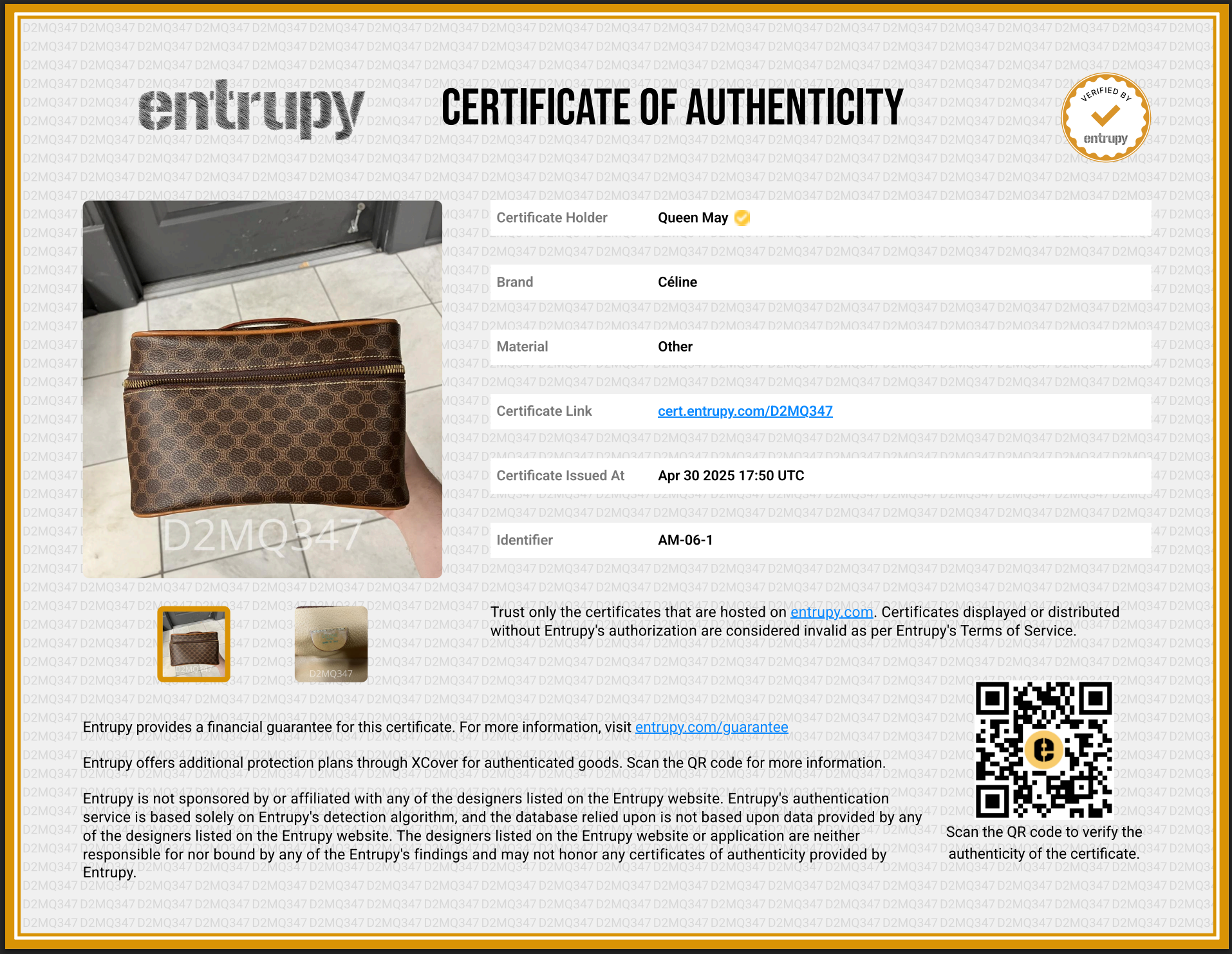 Celine Macadam Canvas Vanity Case - Queen May