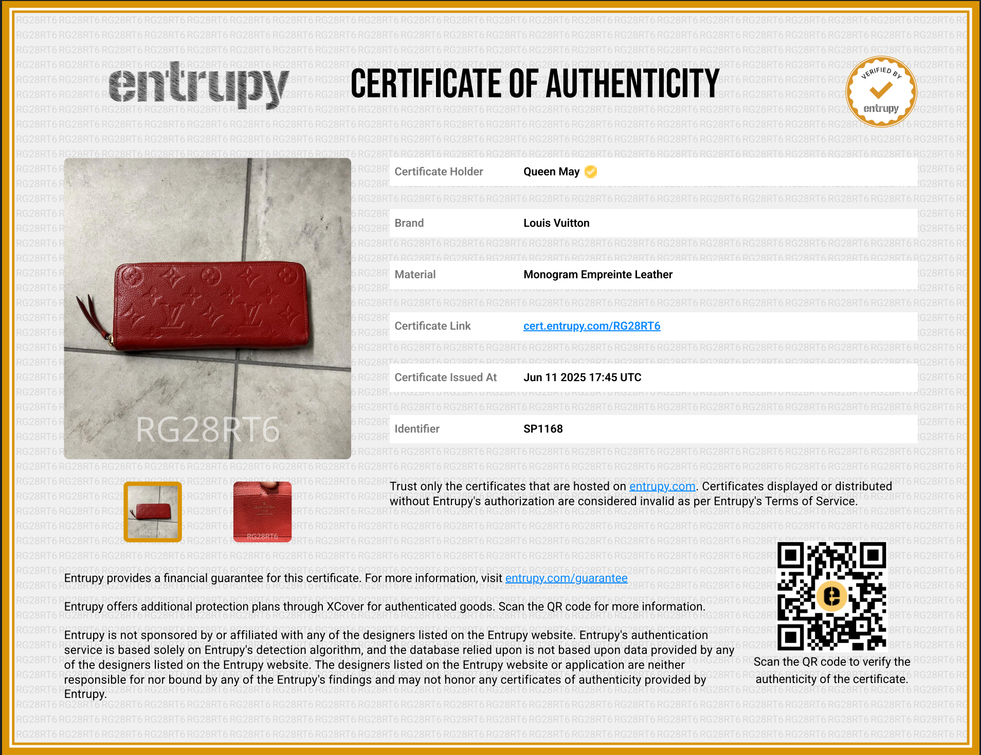 Louis Vuitton Empreinte Zippy Wallet Red - Queen May