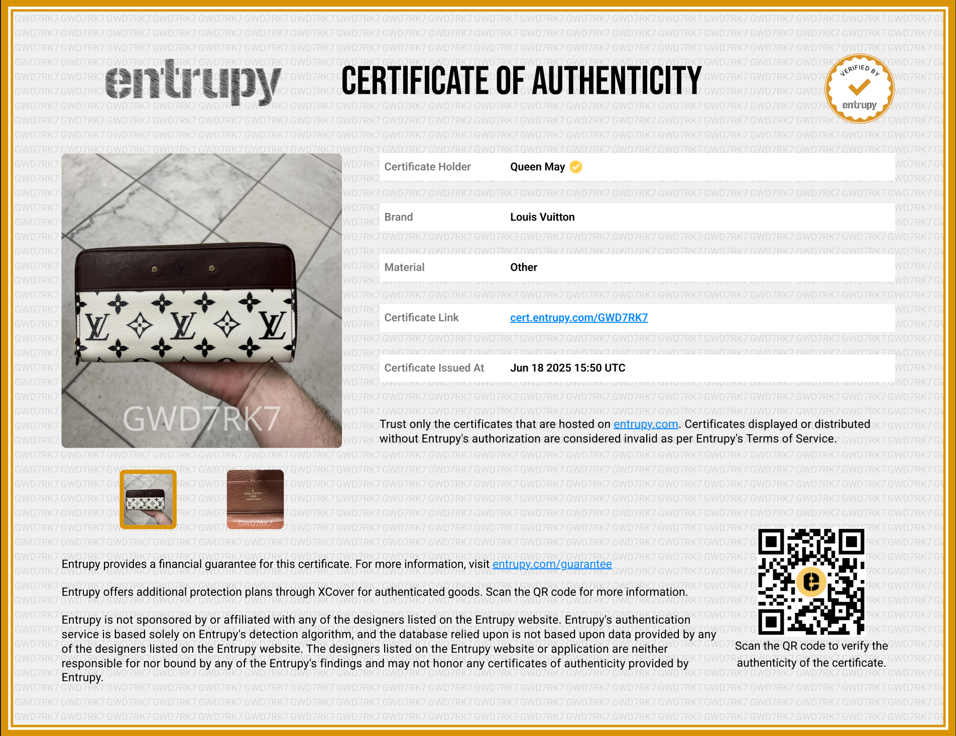Louis Vuitton Black and White Monogram Gamma Zippy Wallet - Queen May